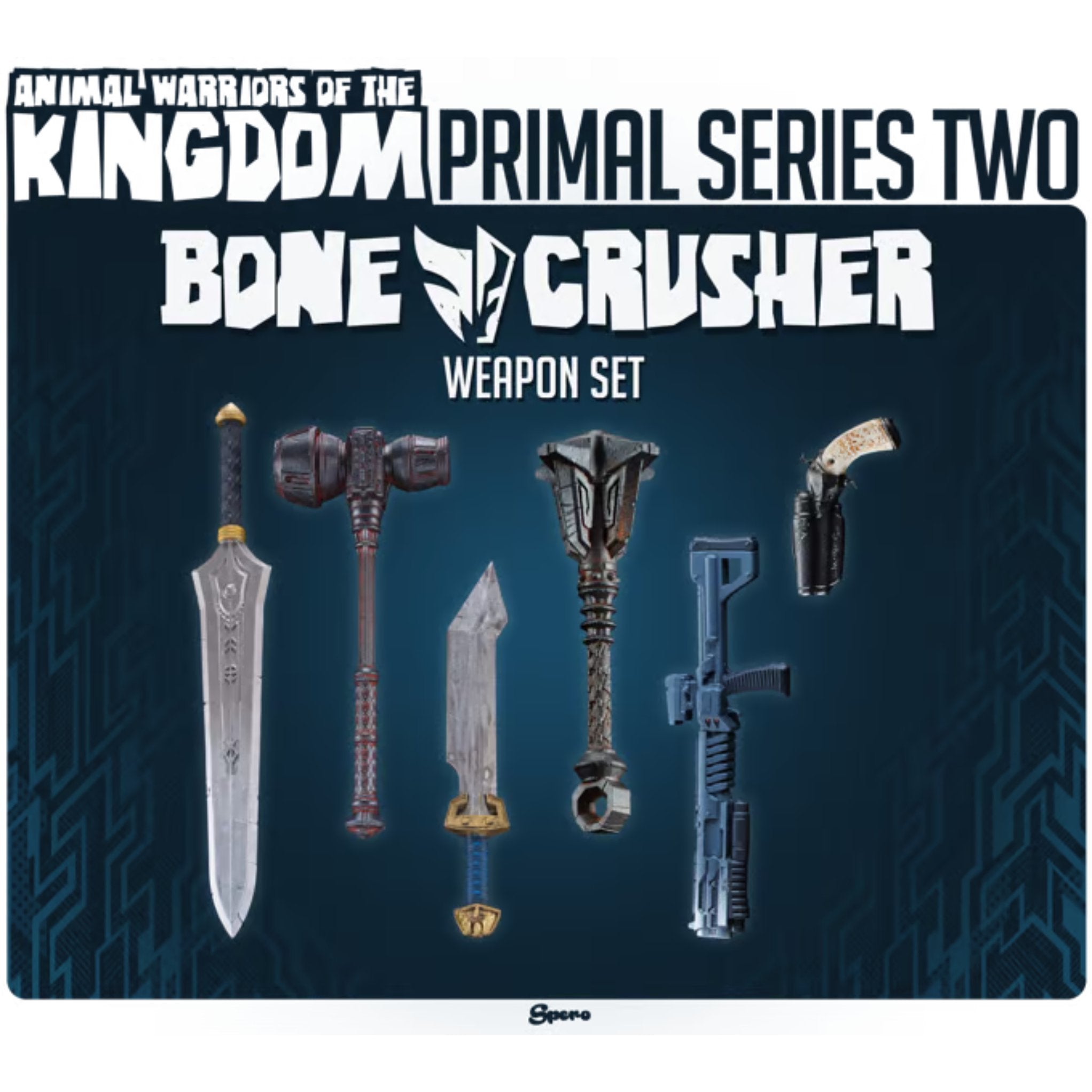 Animal Warriors of The Kingdom Primal Collection Series 2 Bone Crusher Weapon Set、mySite、hgirdovlk