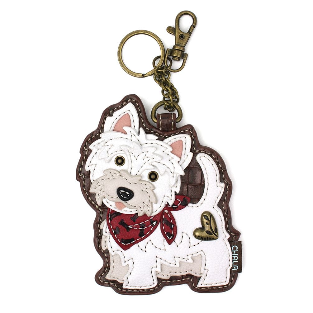 Westie White Doggy Collection by Chala, Coin Purse/Keychain, Xbody, Tote *、mySite、g9winljtr