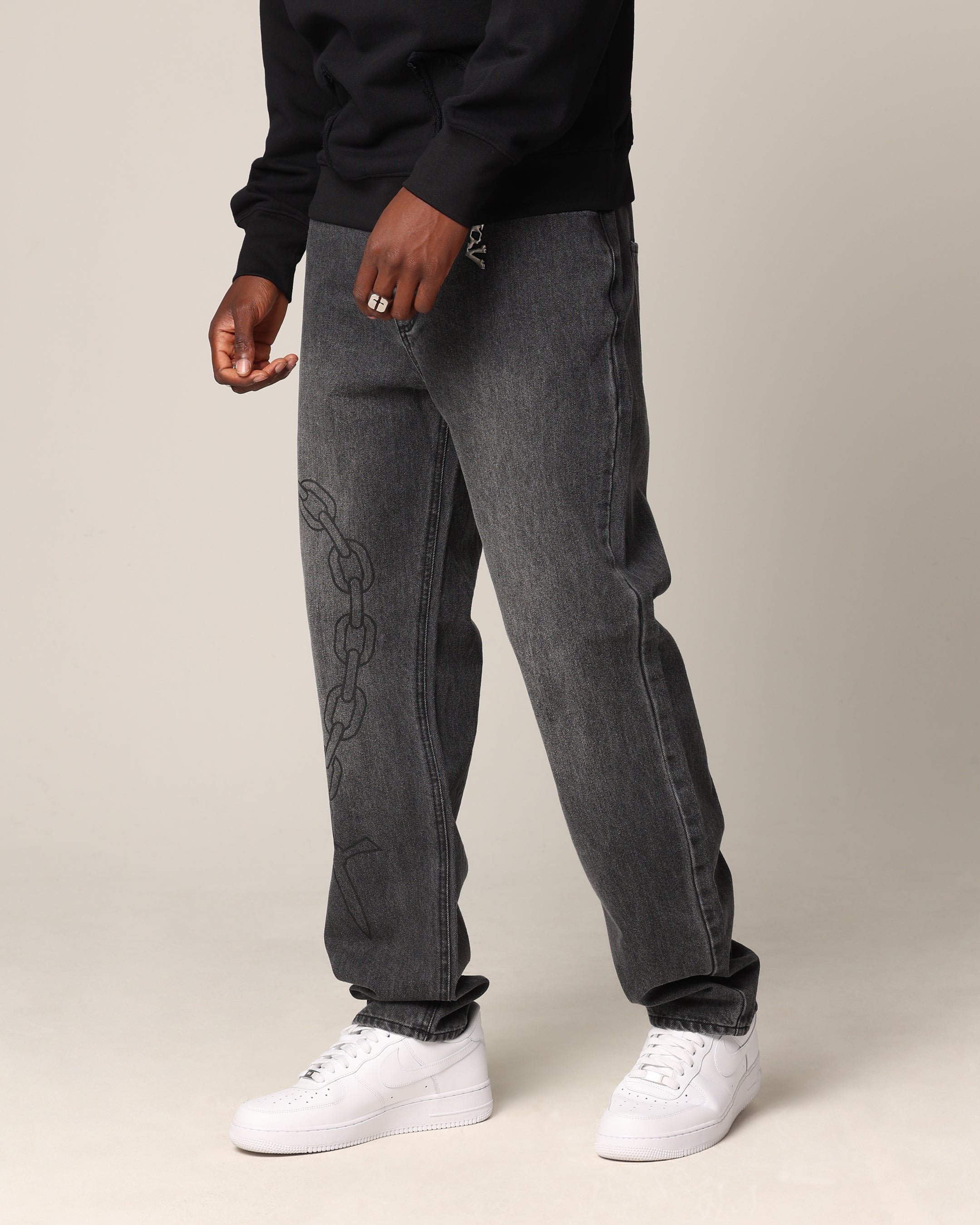 Saint Morta Rosary Psykhe Jeans Black Shadow、mySite、zt4zffjzw