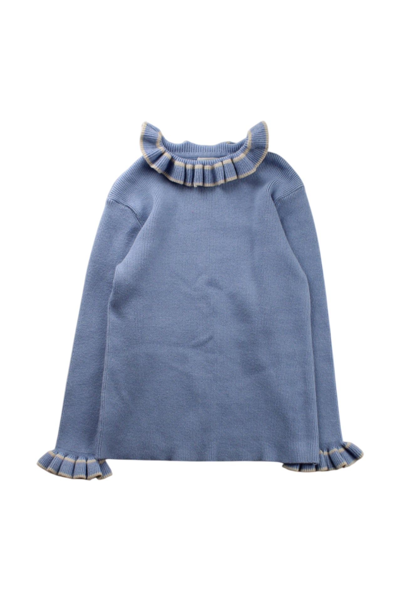 Kalinka Ruffled Neck And Cuffs Top 4-6T、mySite、g9winljtr