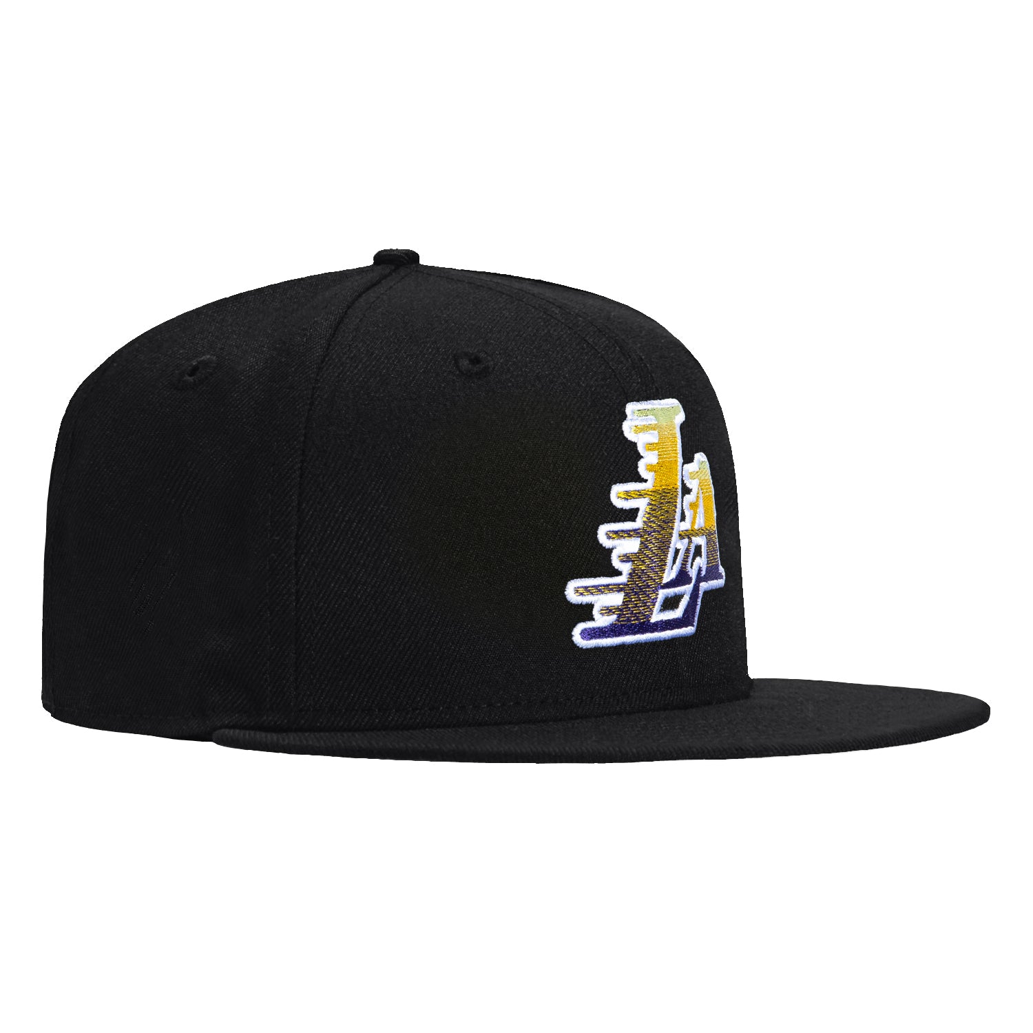New Era 59Fifty Gradient Logo Los Angeles Lakers LA Motion Hat - Black、mySite、vikingsvslions
