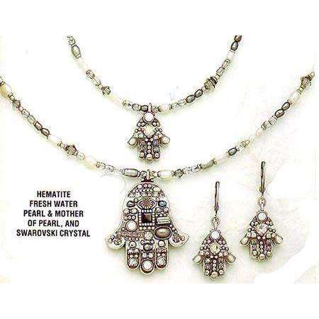 Michal Golan Hematite Hamsa Necklace、mySite、topwebapps