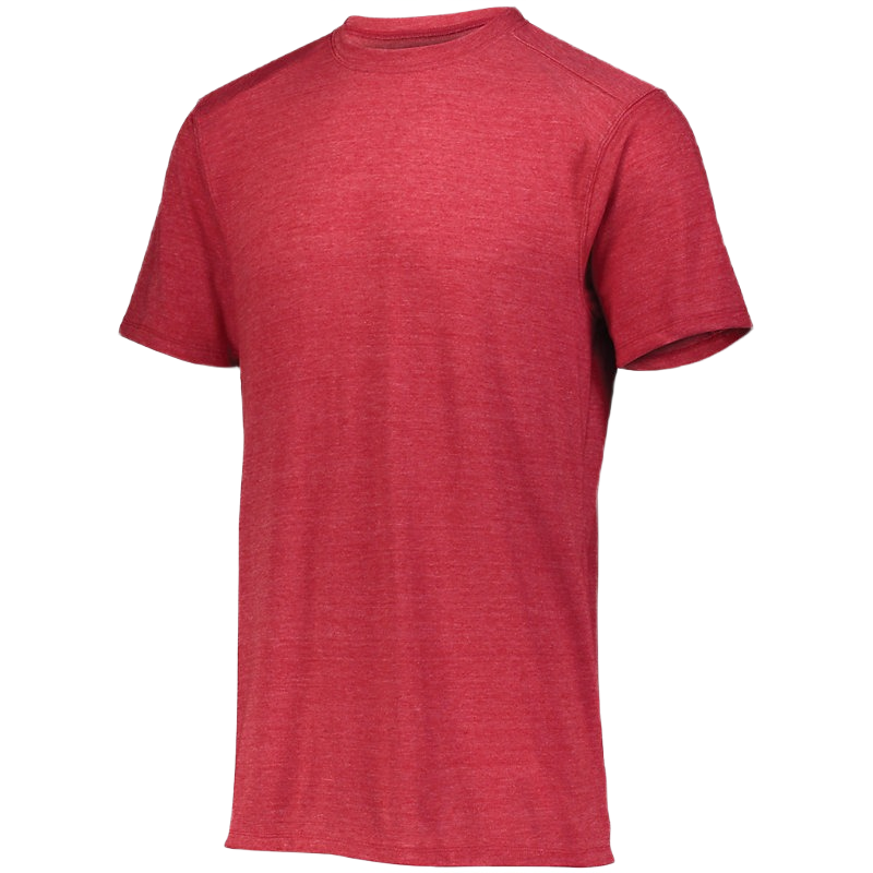 Augusta Youth Tri-Blend Tee - Red Heather、mySite、noshort