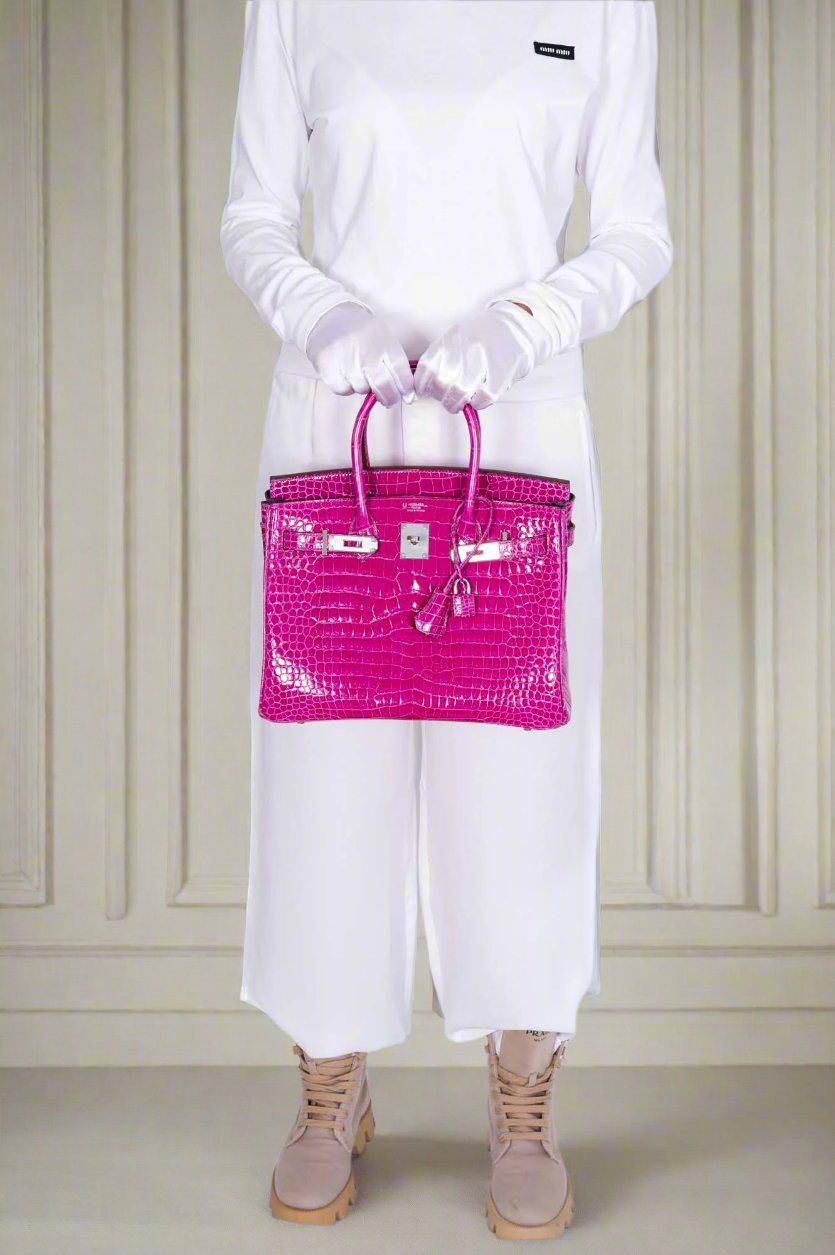 Hermès Birkin 30 HSS Rose Scheherazade Porosus Crocodile, Cassis Interior Palladium Hardware、mySite、garminoutage.com