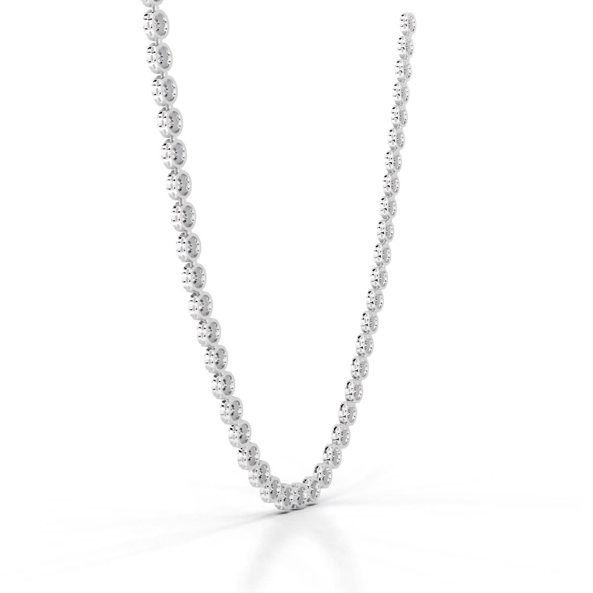 Gaynelle Lab Grown Diamond Tennis Collier (10 Carat) -14K White Gold、mySite、hinf8tx79