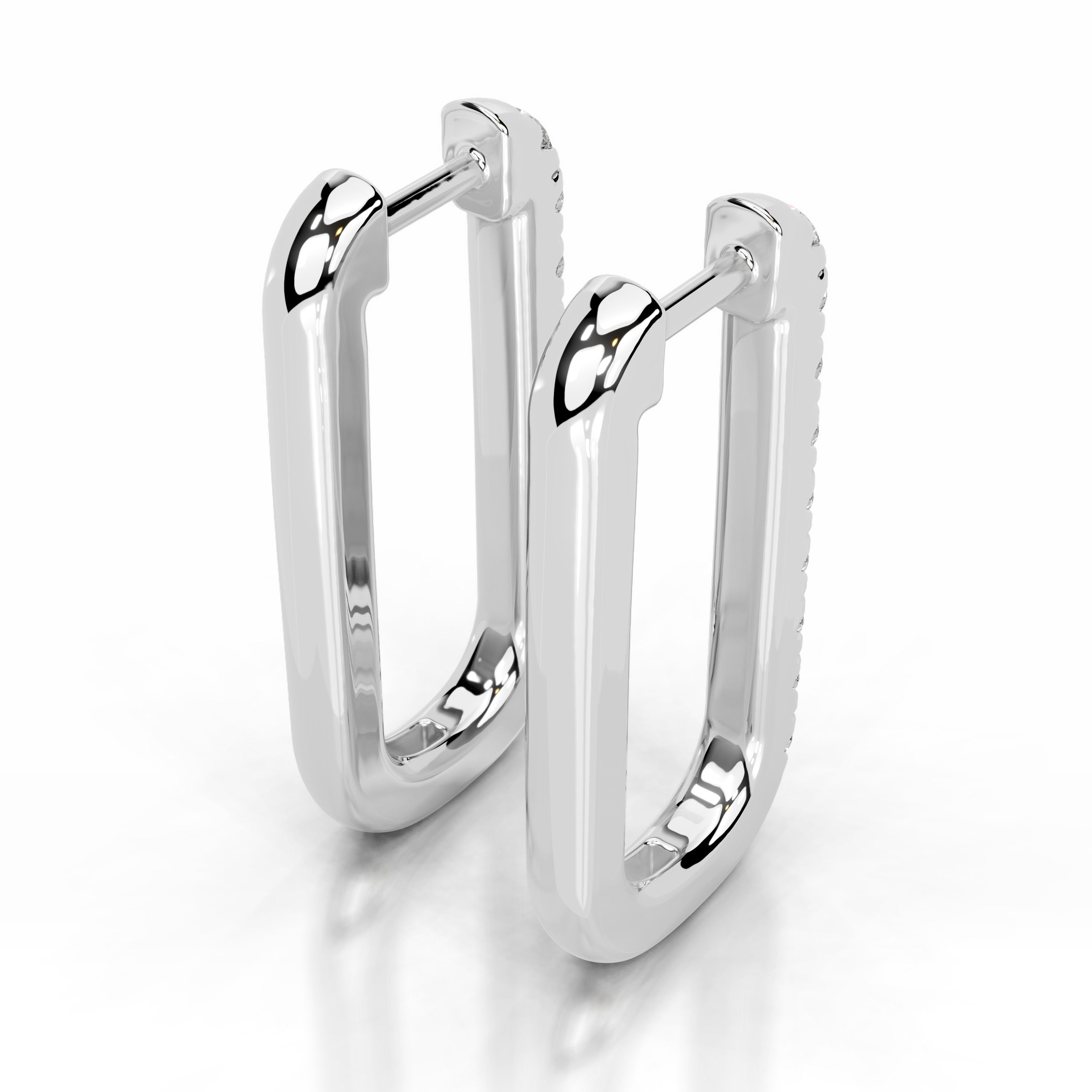 Denise Diamond Earrings - 18K White Gold、mySite、hinf8tx79