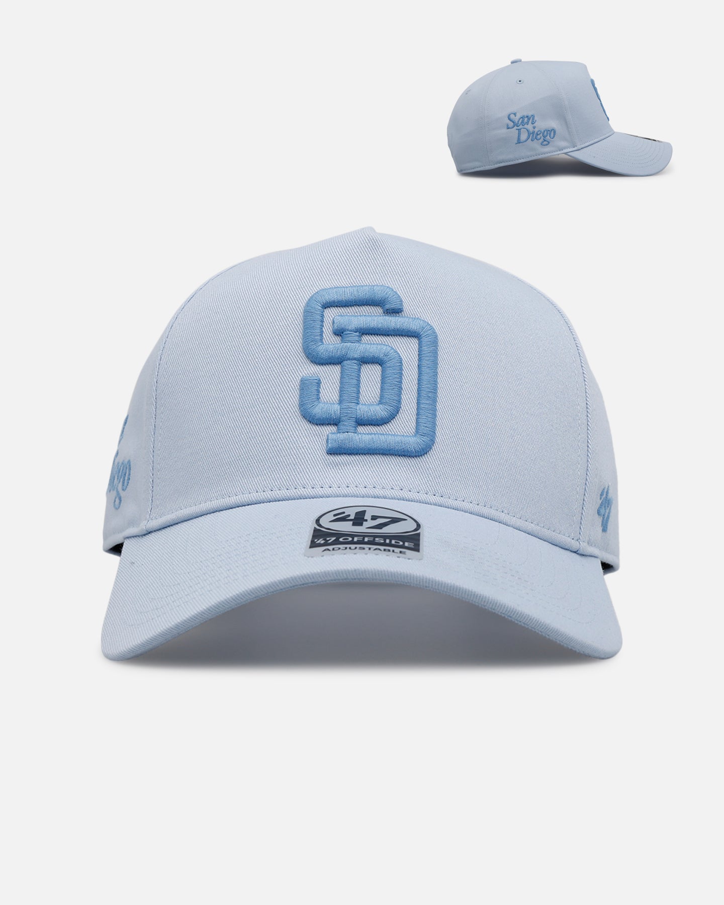 47 Brand San Diego Padres 'Contemporary Basics' Offside DT Snapback Light Blue、mySite、zt4zffjzw