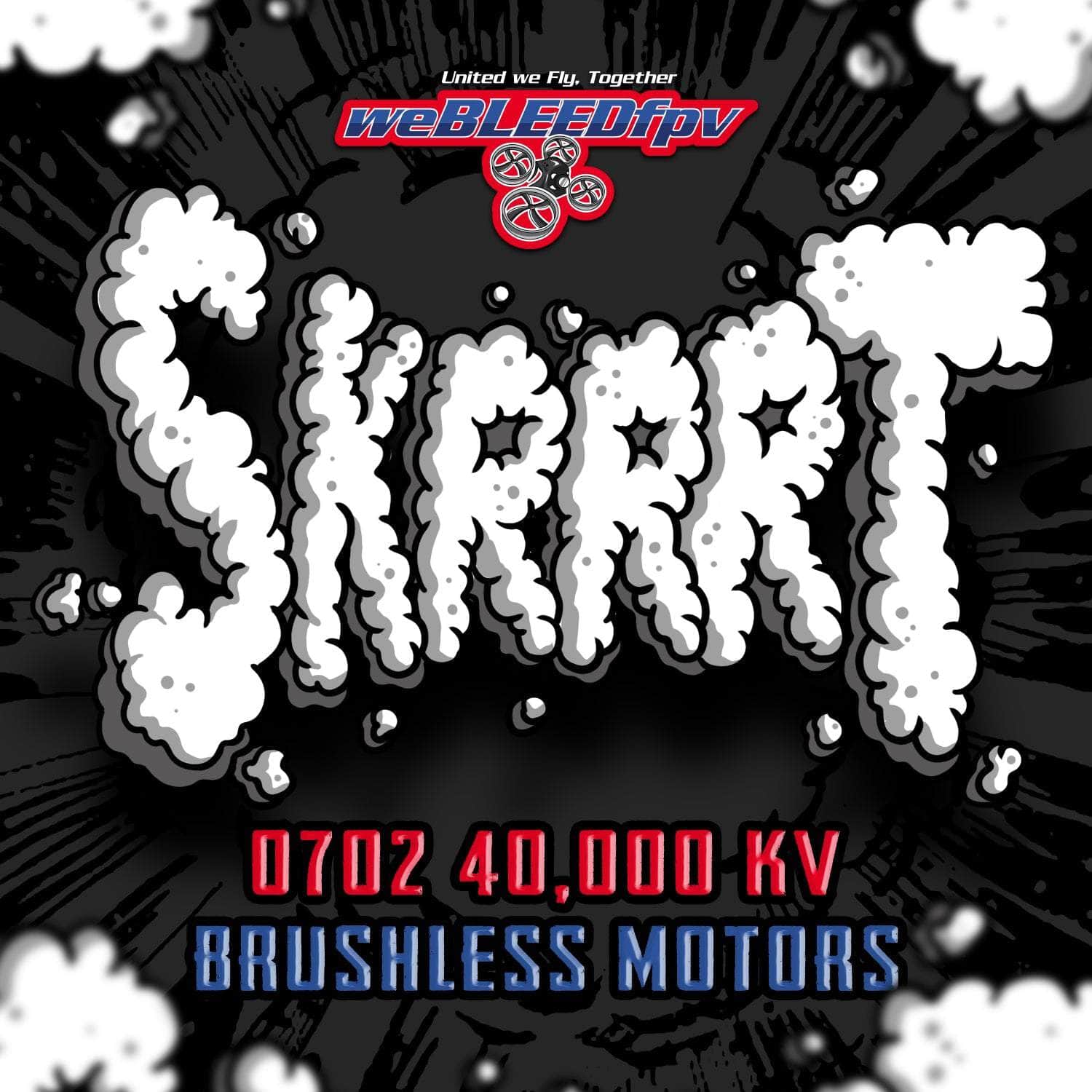  weBLEEDfpv 0702 40,000kv SKRRRT Micro Motors w/Knurled Shaft Design SET OF (4 MOTORS)、mySite、merchandisen