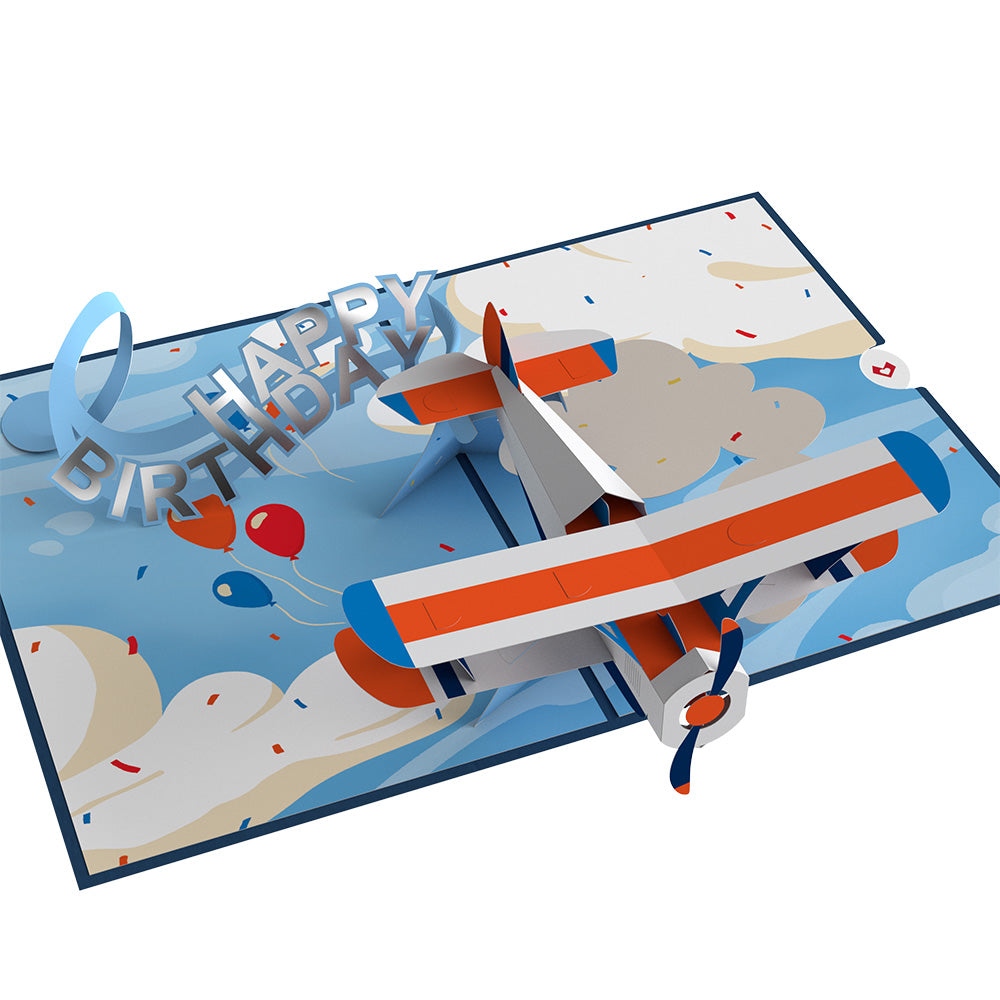 Happy Birthday Plane Pop-Up Card、mySite、solidvoid