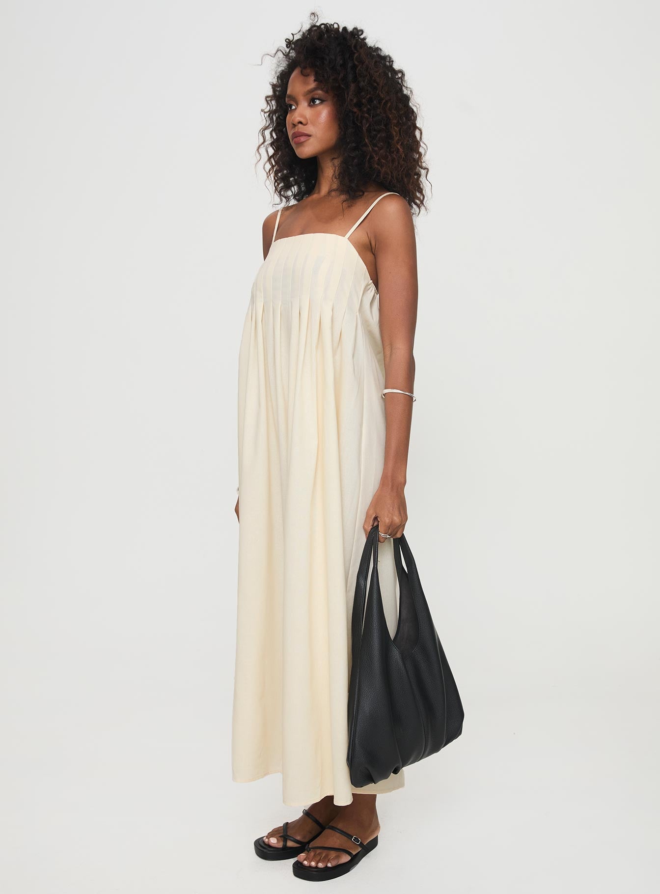 Frankye Maxi Dress Cream、mySite、solidvoid