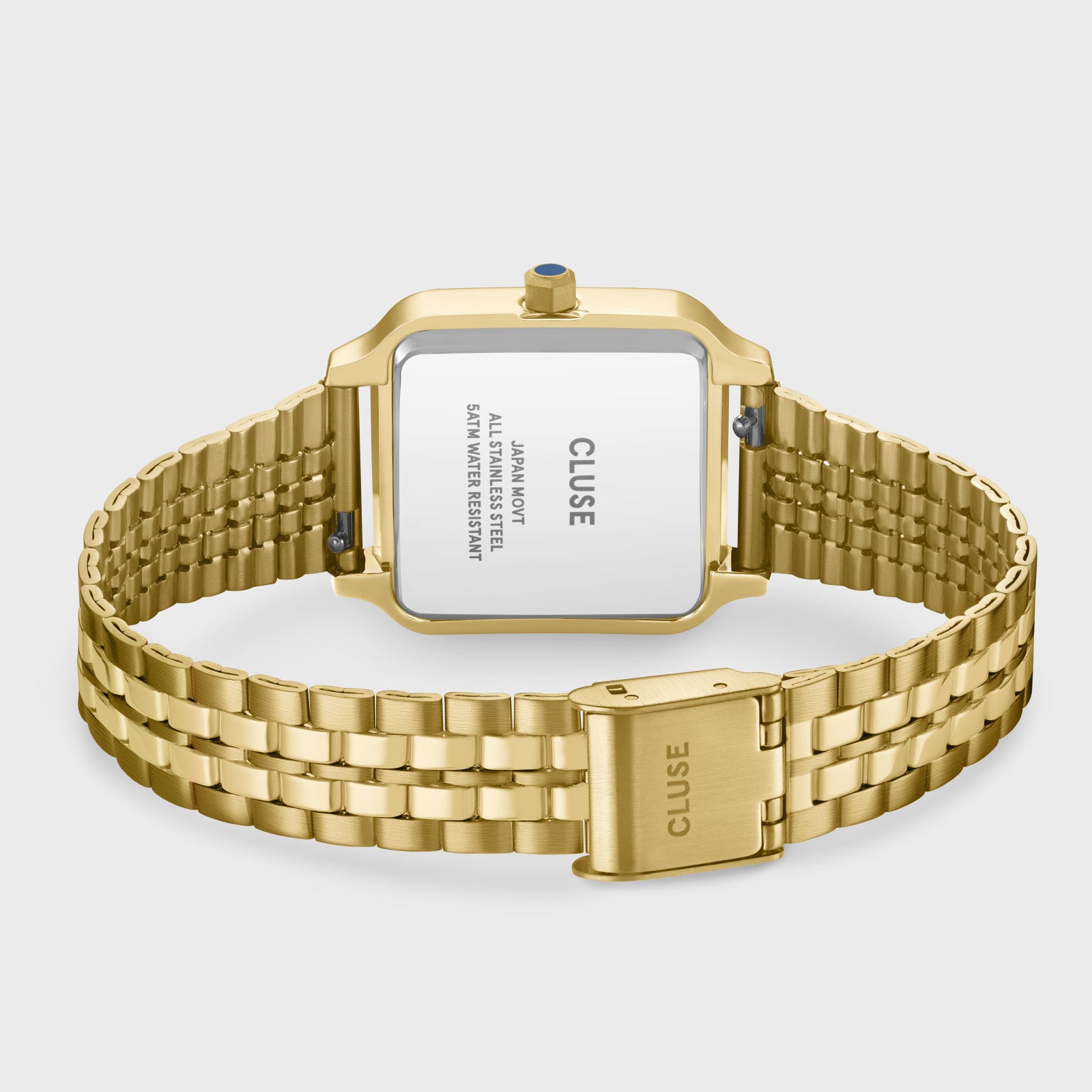  Gracieuse Watch Steel, Kyanite Blue, Gold Colour