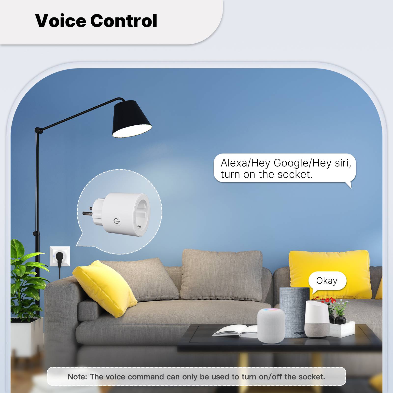 Smart Plug Matter WiFi Socket 16A Outlet Power Monitor EU Version、mySite、fannypackpong