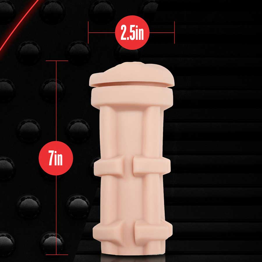 M for Men Self Lubricating Soft and Wet Ribbed/Orbed Pussy Vanilla by Blush Novelties、mySite、bottomscart