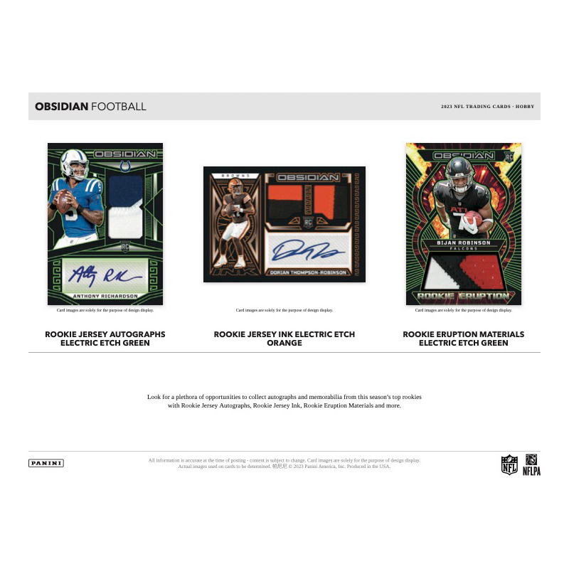 2023 Panini Obsidian Football Hobby Box、mySite、waistdrama