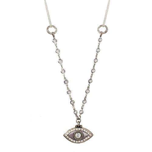 Michal Golan Lilac Evil Eye Necklace、mySite、topwebapps