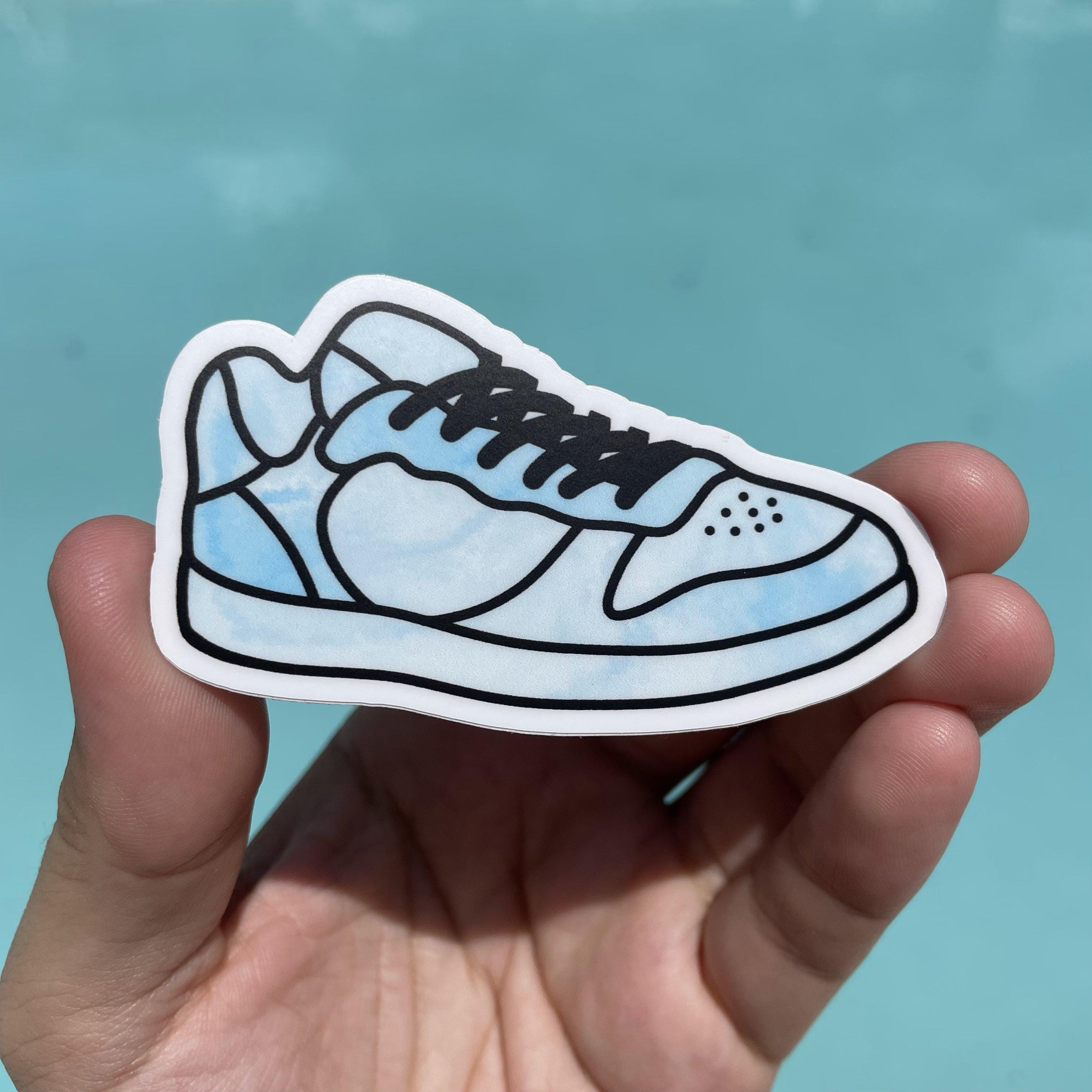  Blue Tie Dye Sneaker Aesthetic Sticker、mySite、elrpsem3k