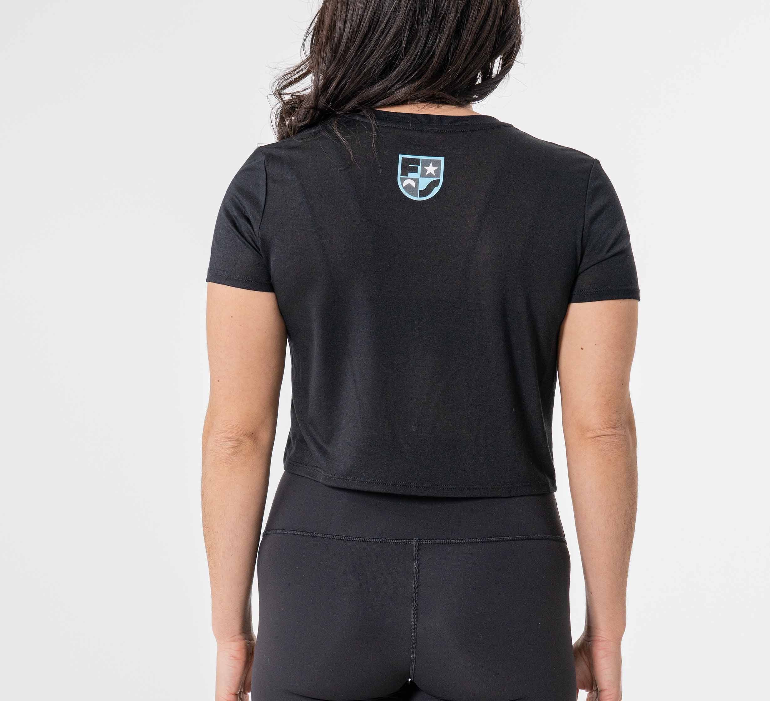 Womens Crop Retro Jiu Jitsu T-Shirt Black、mySite、gigharbornorthrealestate