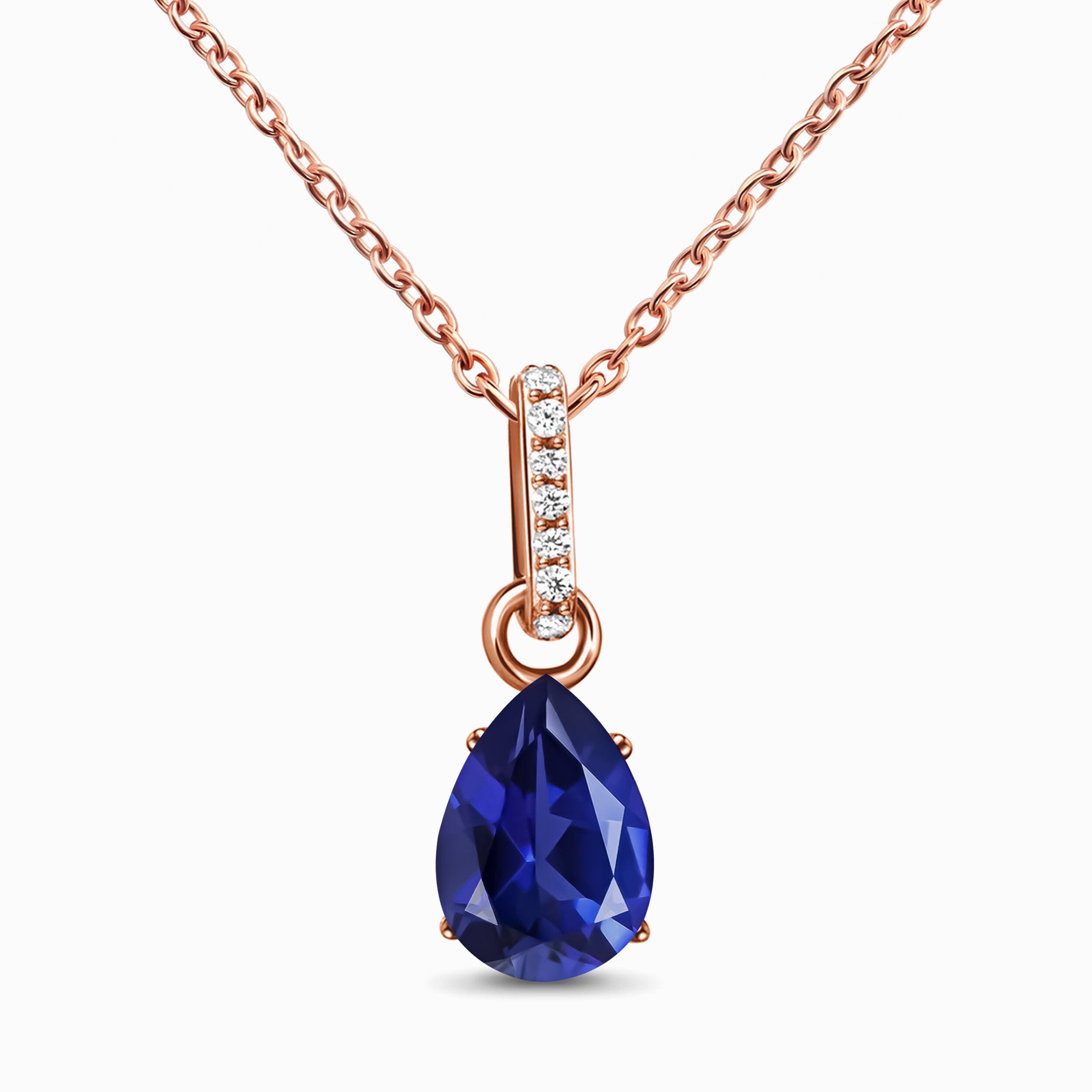 Blue Sapphire Necklace Sway - September Birthstone、mySite、hinf8tx79