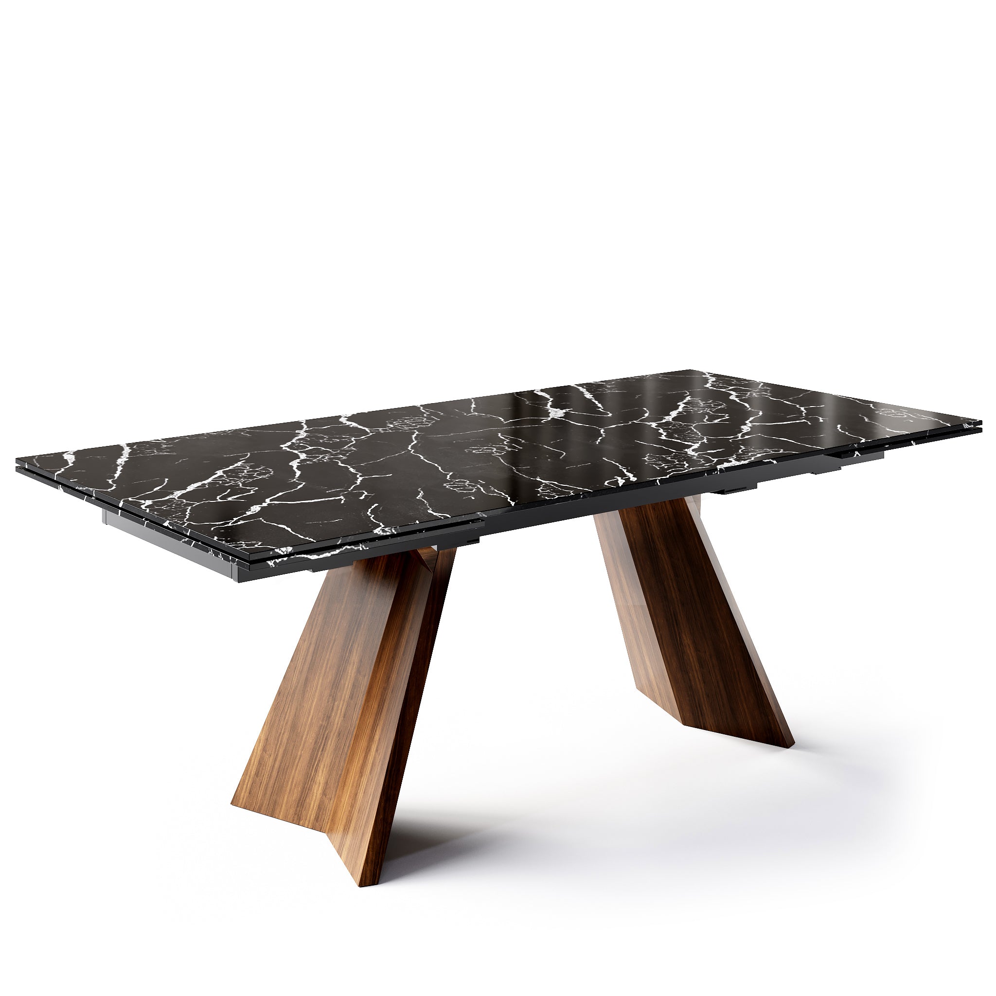  Icaro Extendable Dining Table with Marble and Ceramic Top Options、mySite、sugarbowlscore