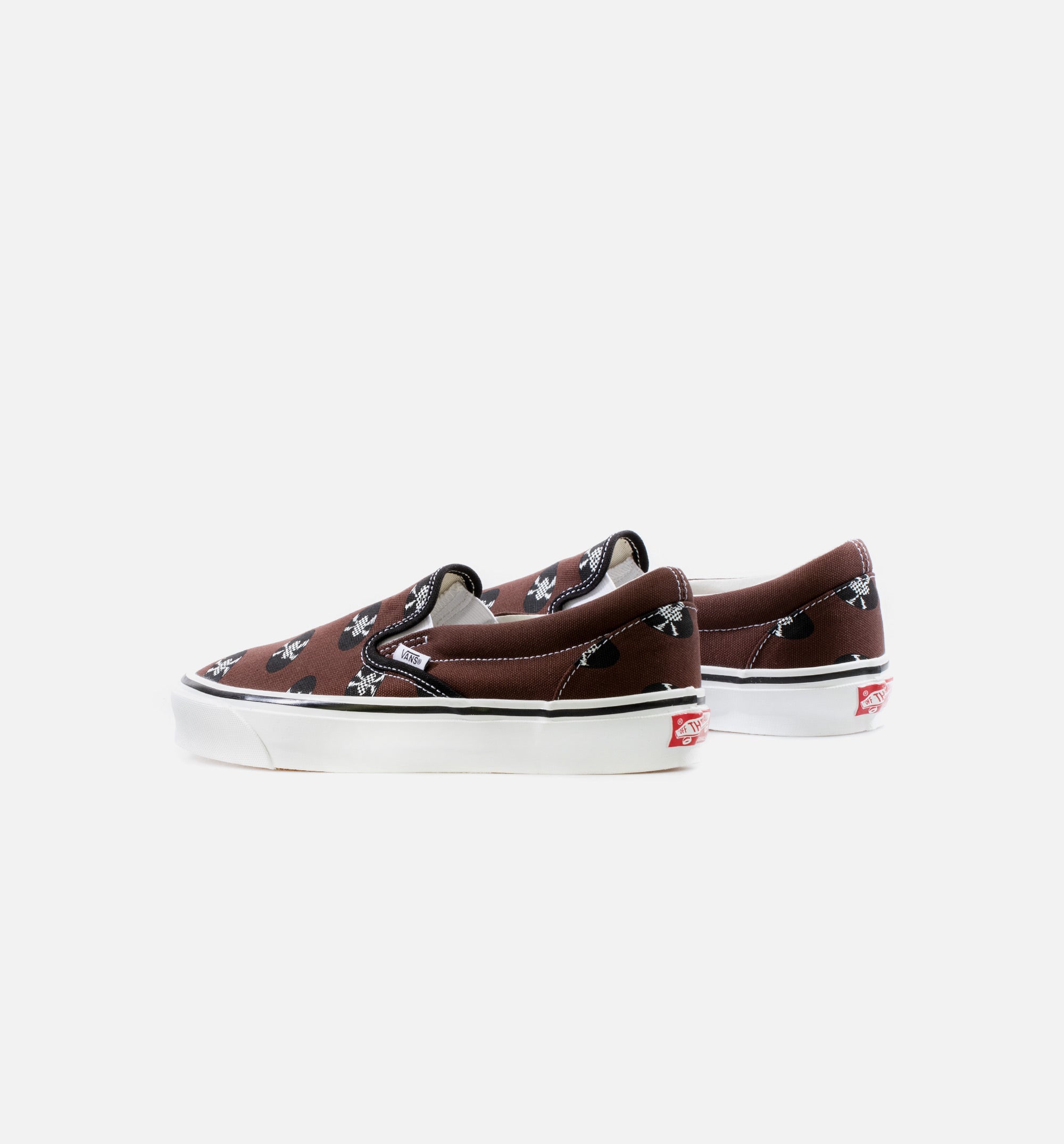 Vault X Wacko Maria OG Classic Slip On LX Mens Lifestyle Shoe - Brown/White、mySite、dreamappss