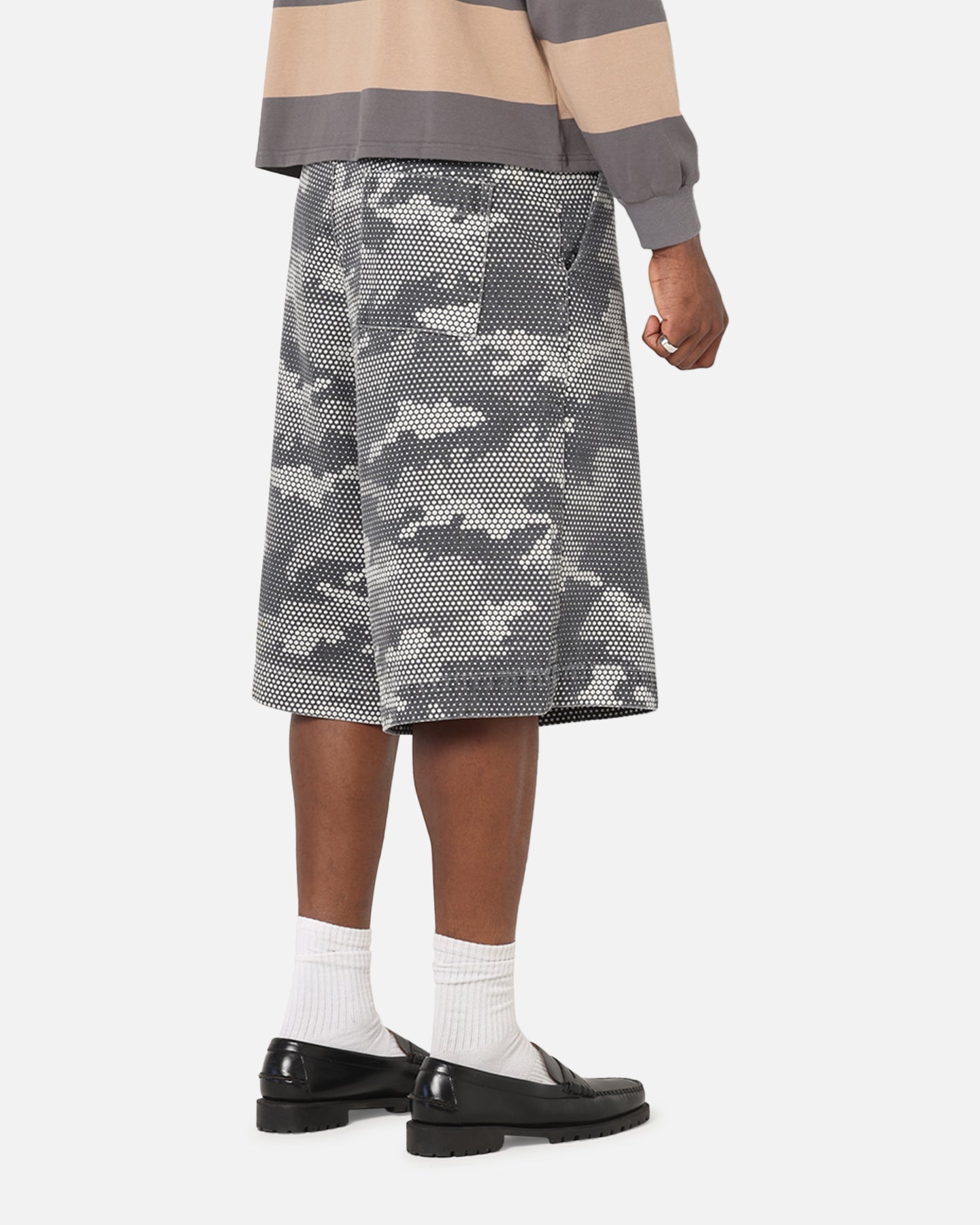 XXIII Wide Leg Denim Shorts Digi Camo、mySite、zt4zffjzw