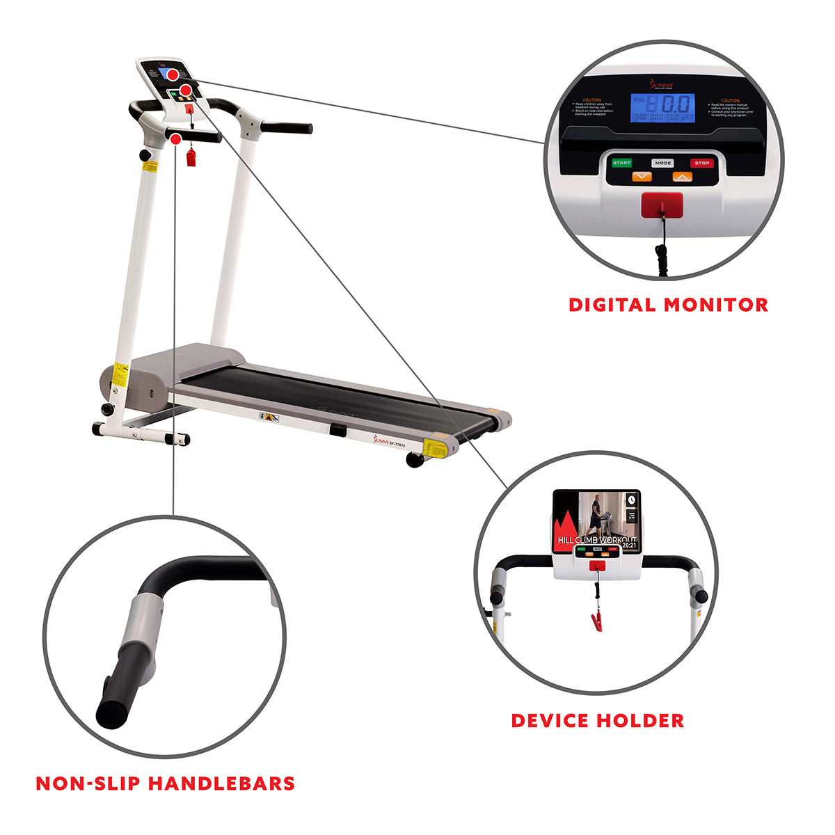  Easy Assembly Folding Treadmill Motorized Compact、mySite、ghnorth