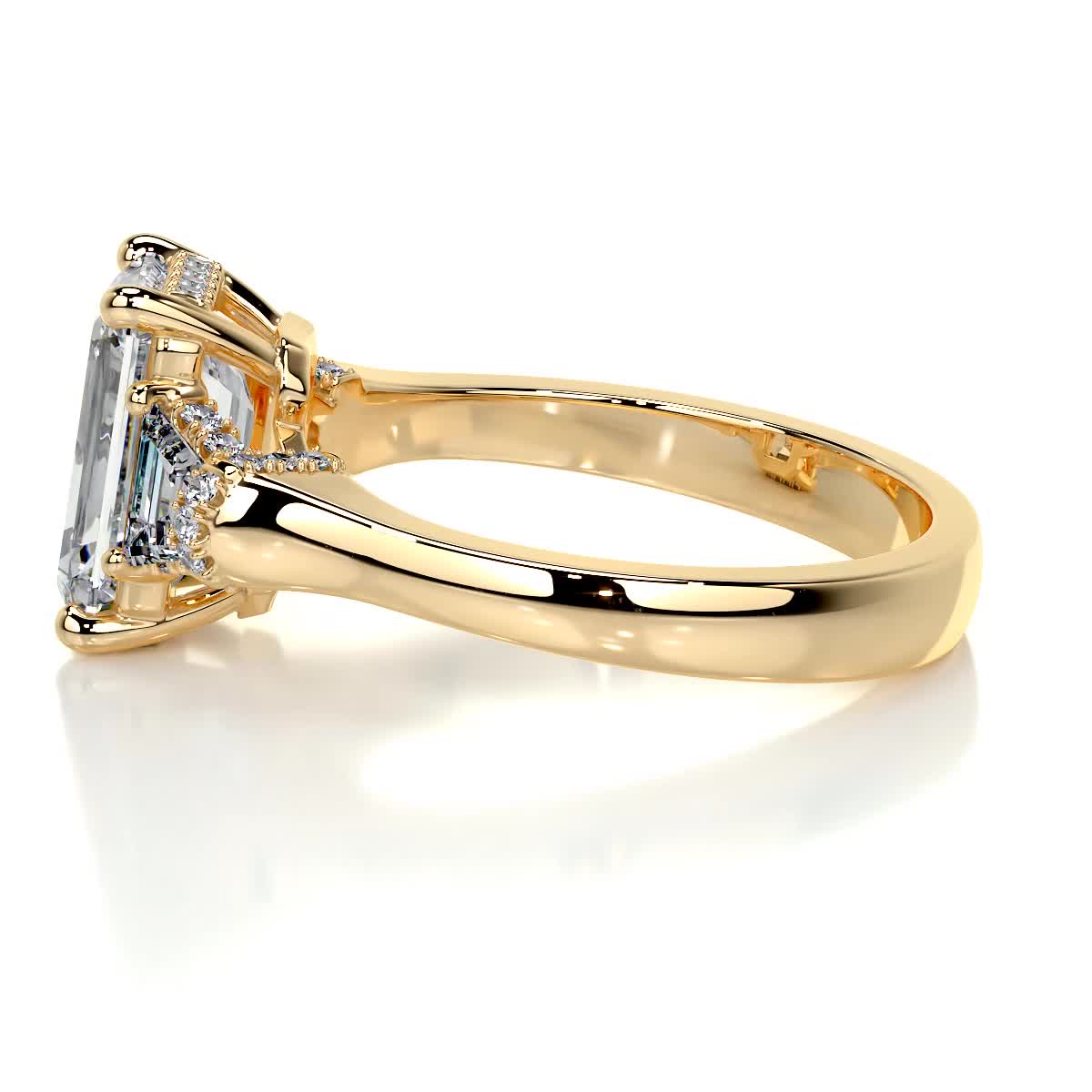 Viola Diamond Engagement Ring -18K Yellow Gold、mySite、hinf8tx79