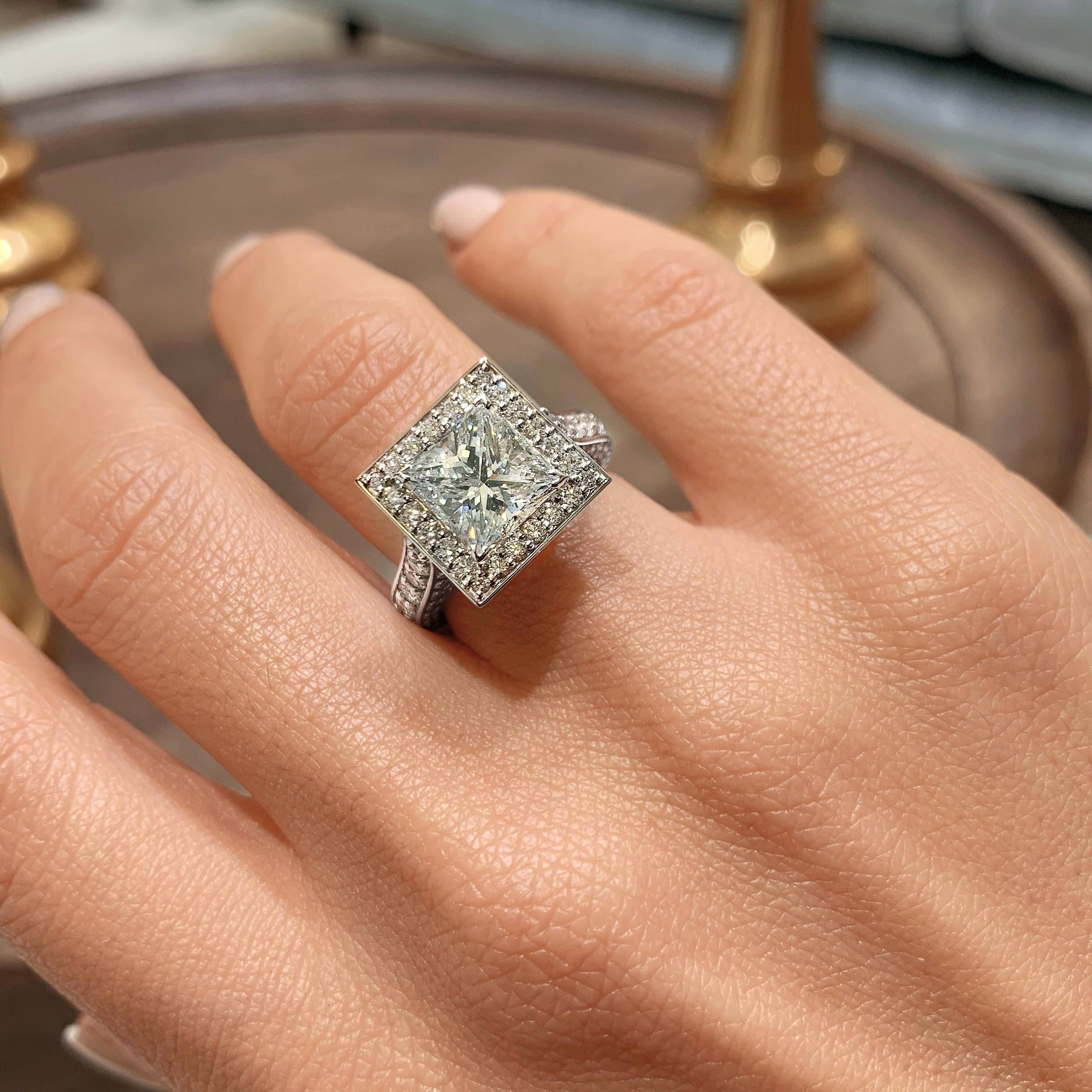 Freya Lab Grown Diamond Ring -18K White Gold、mySite、hinf8tx79