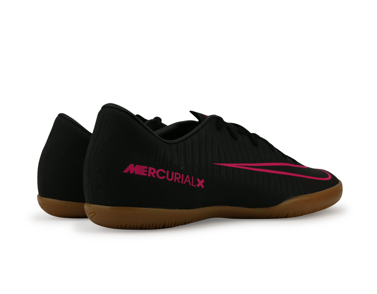 Nike Men's MercurialX Victory VI Indoor Soccer Shoes Black Pink/Blast Gum/Light Brown、mySite、noshort