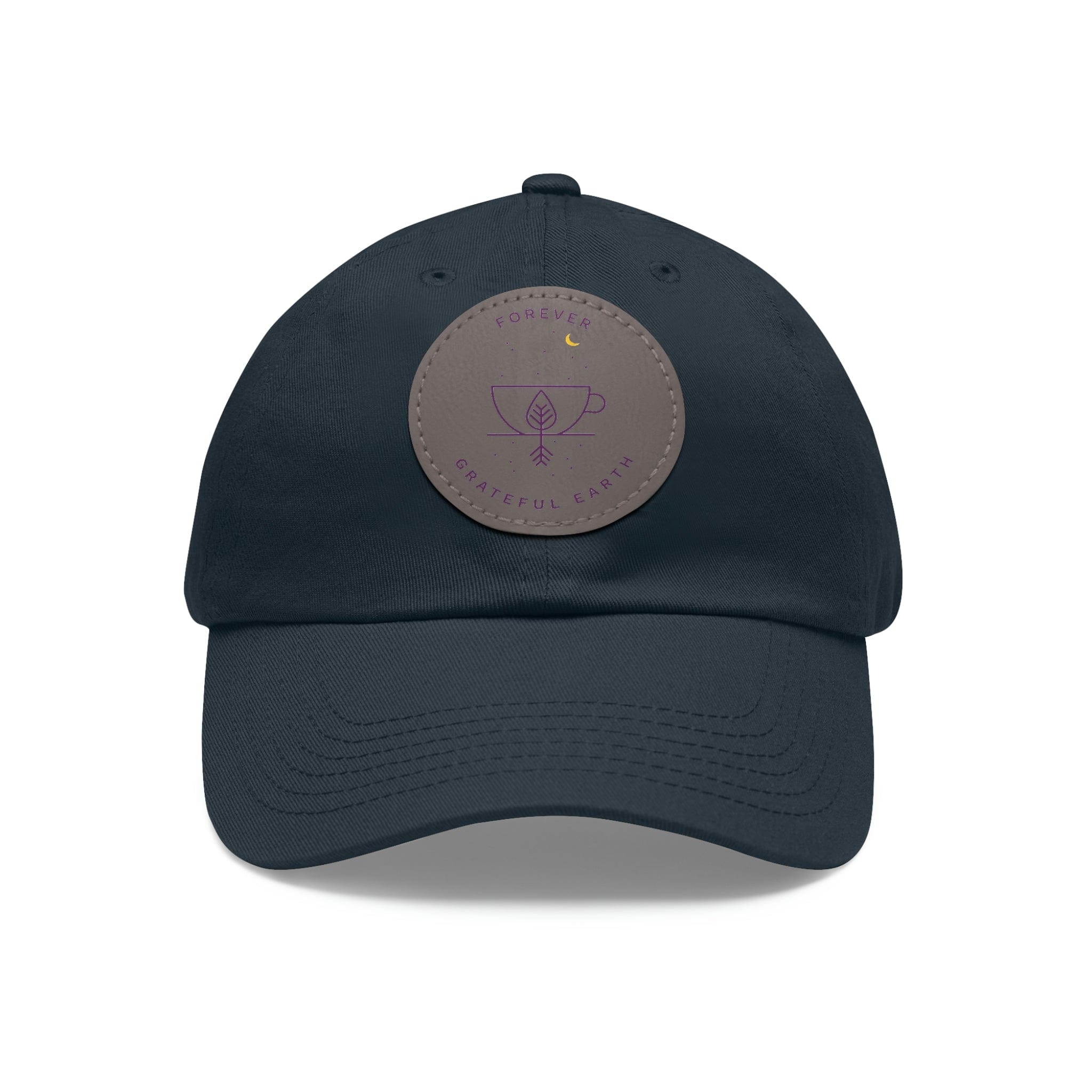 Dad Hat with Leather Patch (Round)、mySite、gigharbornorthrealestate