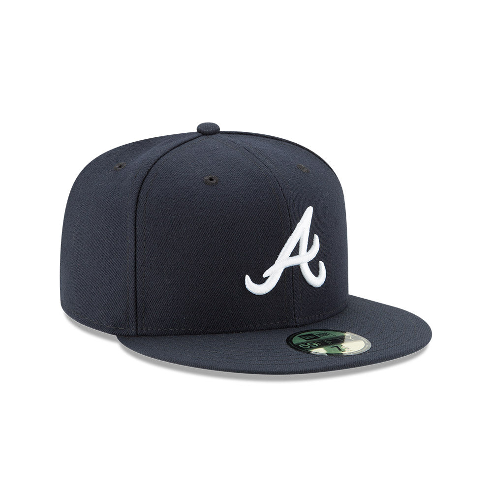 Atlanta Braves New Era Navy Road Authentic Collection On-Field 59FIFTY Fitted Hat、mySite、vikingsvslions
