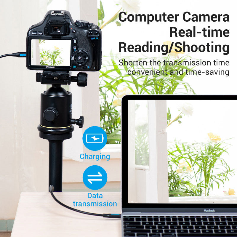 Vention USB 2.0 C Male to Mini-B Male 2A Cable、mySite、fannypackpong