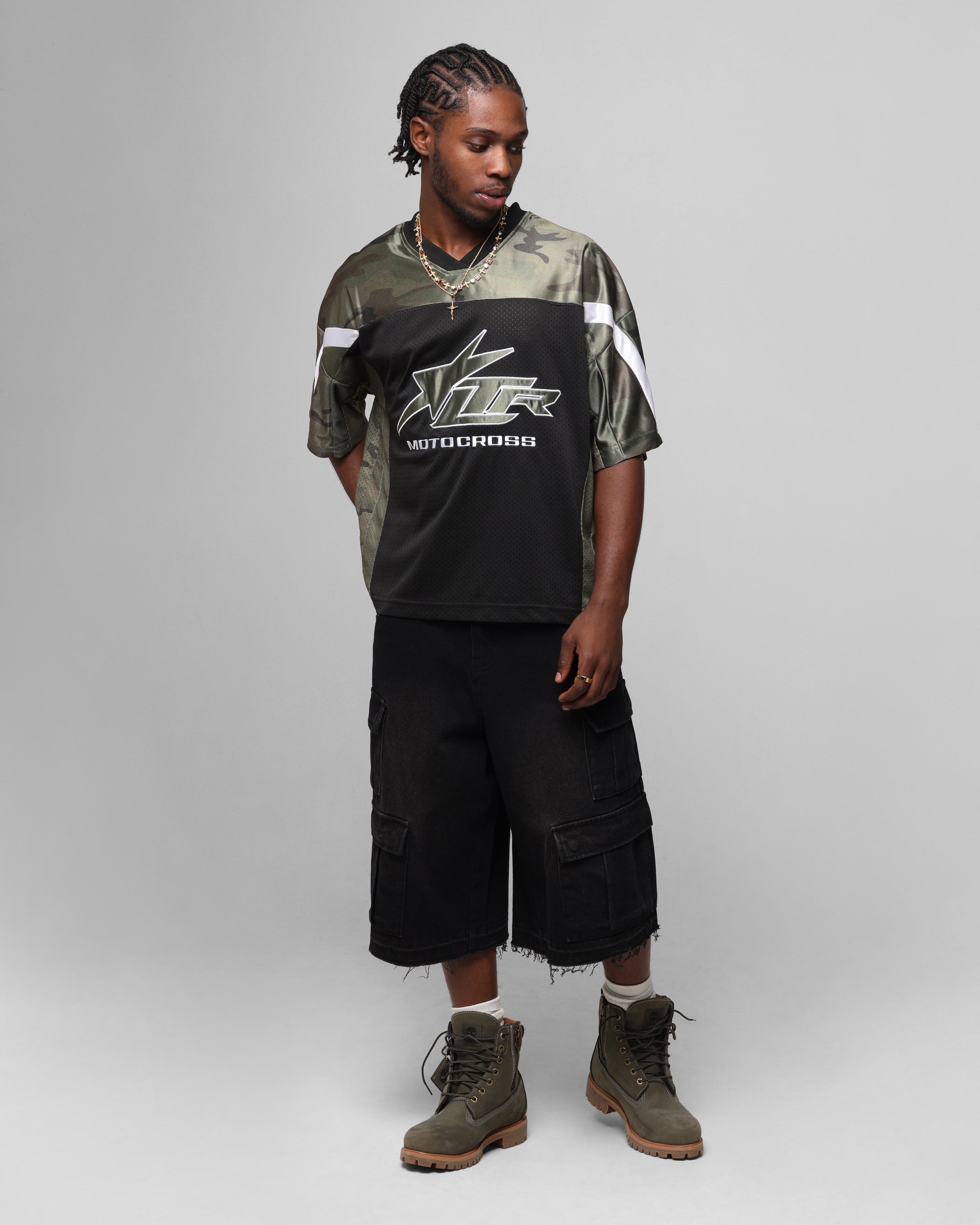 Loiter End Zone Jersey Black/Camo、mySite、zt4zffjzw