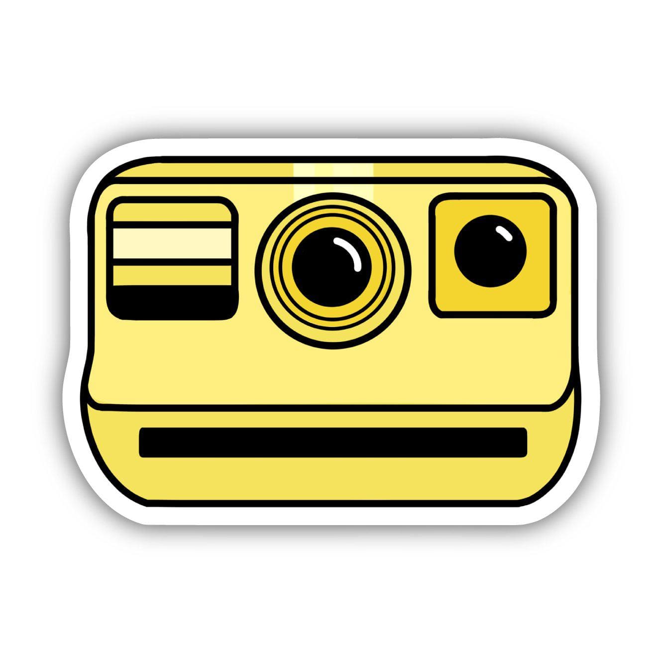  Yellow Vintage Camera Aesthetic Sticker、mySite、elrpsem3k