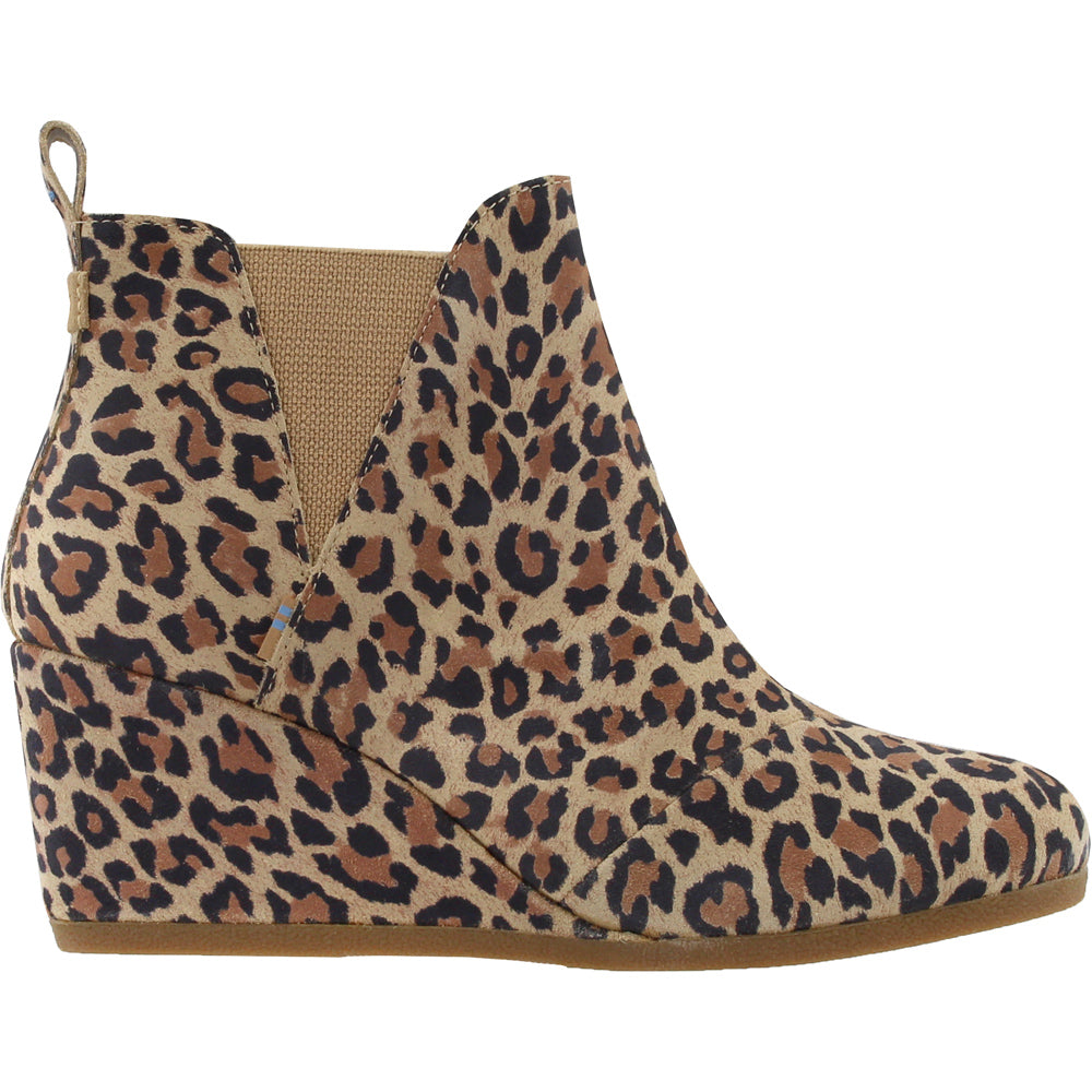 Kelsey Leopard Round Toe Wedge Booties、mySite、gtrtttuynbv