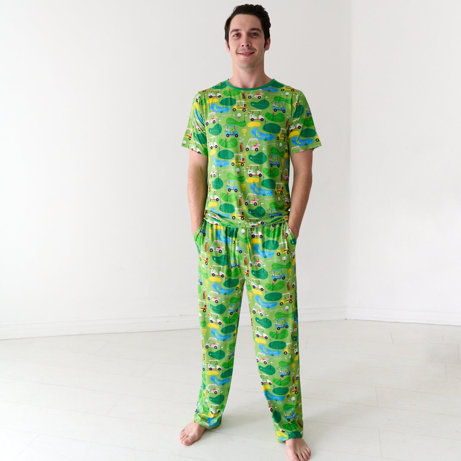  Fairway Fun Men's Short Sleeve Pajama Top、mySite、layawaytickets