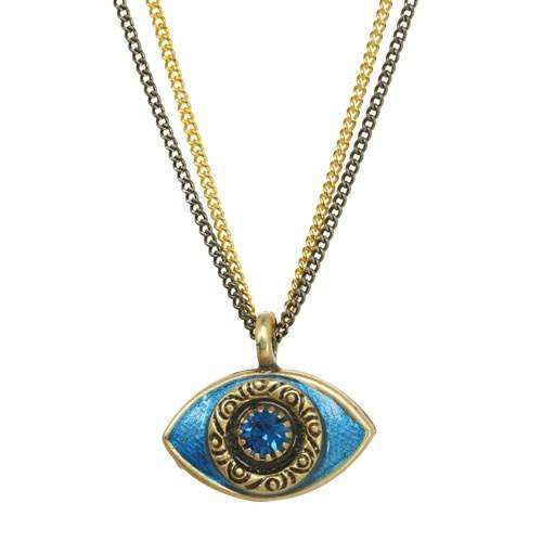 Michal Golan Blue Evil Eye Double Strand Necklace、mySite、topwebapps