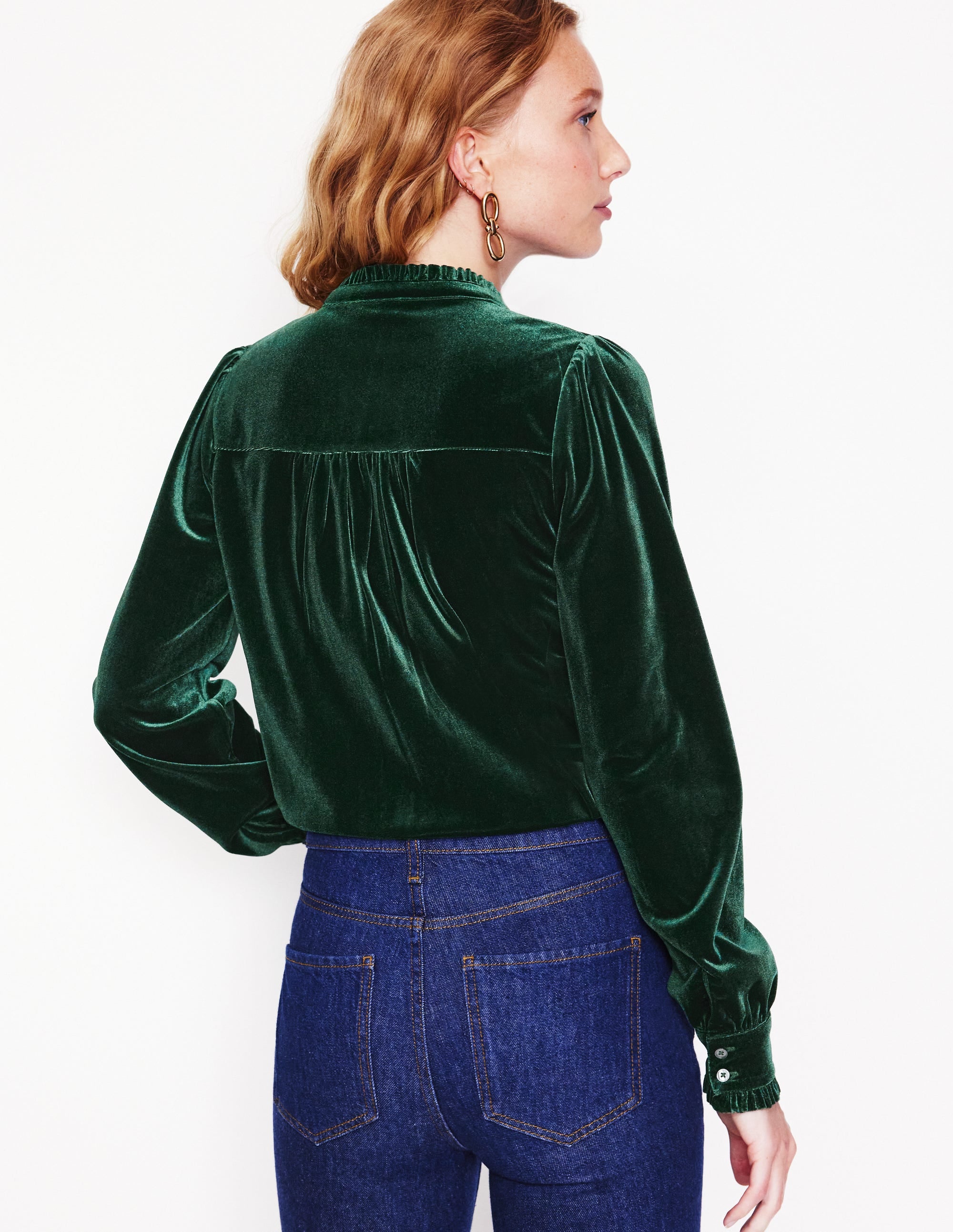  Caroline Jersey Velvet Shirt-Glade、mySite、ashleygrahame