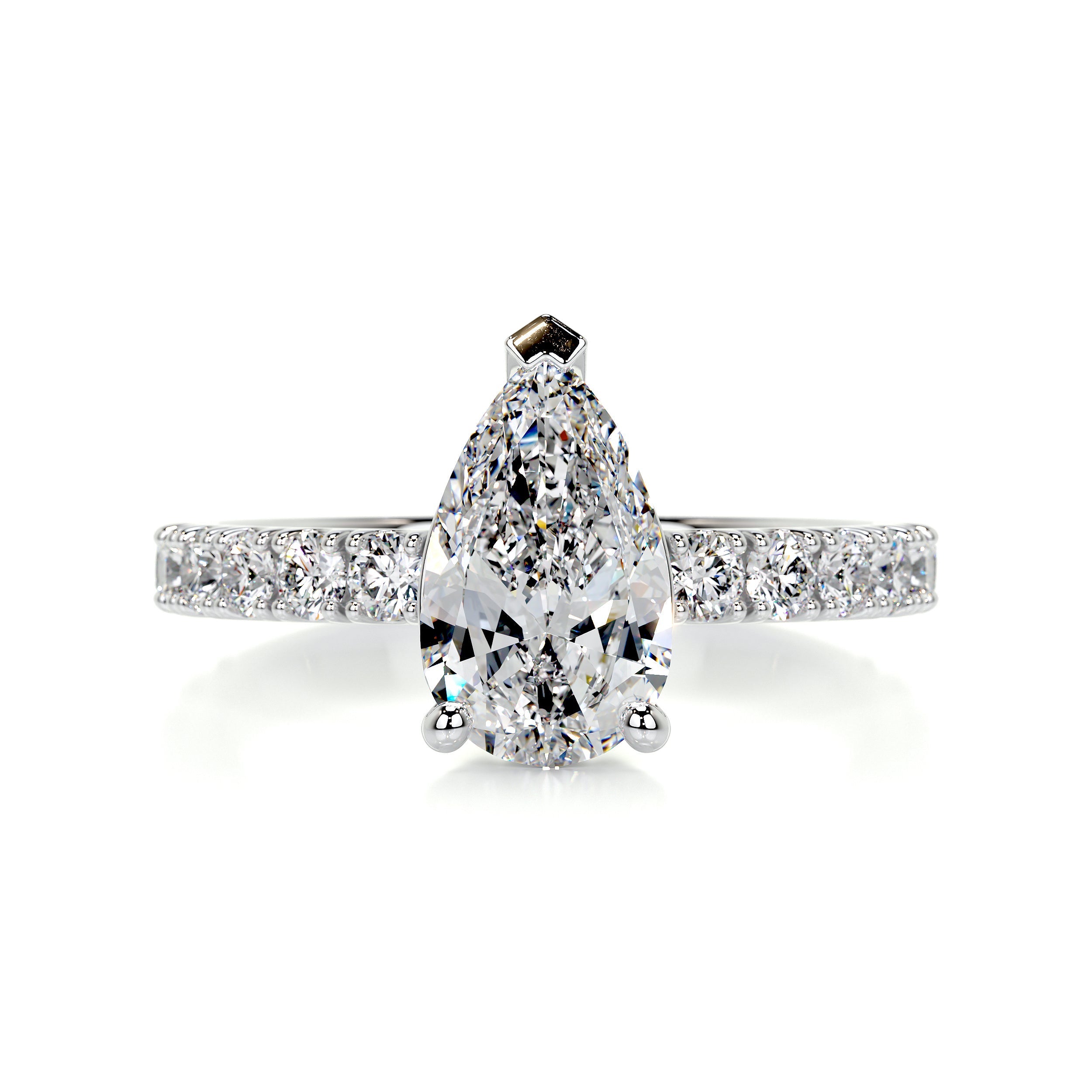 Hailey Diamond Engagement Ring -18K White Gold (RTS)、mySite、hinf8tx79