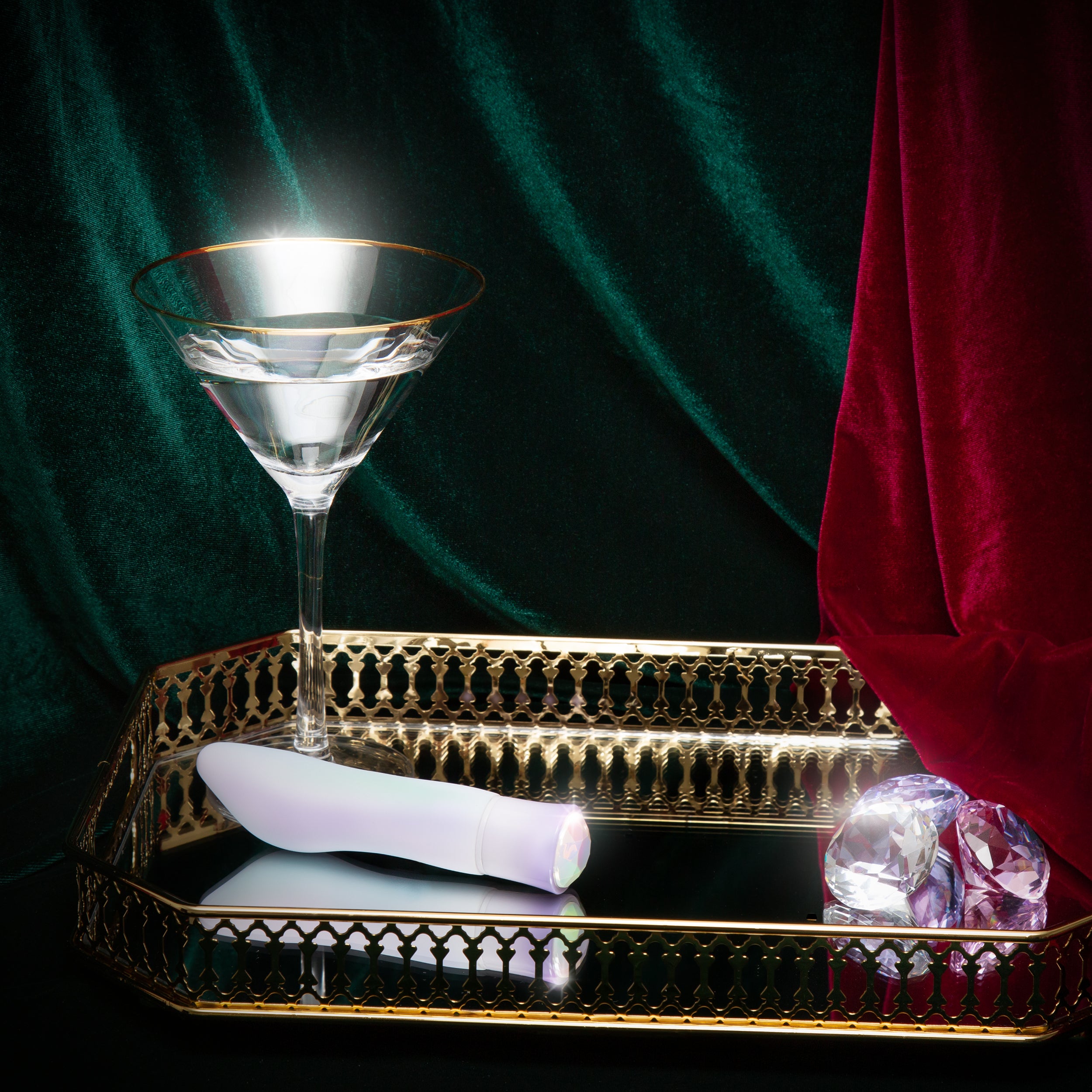 Oh My Gem By Blush® | Revival: 5.5 Inch Warming G Spot Stimulation Vibrator in Opal with Powerful RumboTech™ Technology、mySite、bottomscart