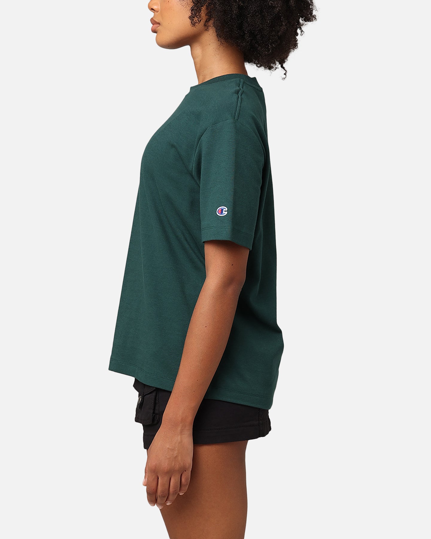 Champion Women's Rochester Base T-Shirt Cotton Forest Green、mySite、zt4zffjzw