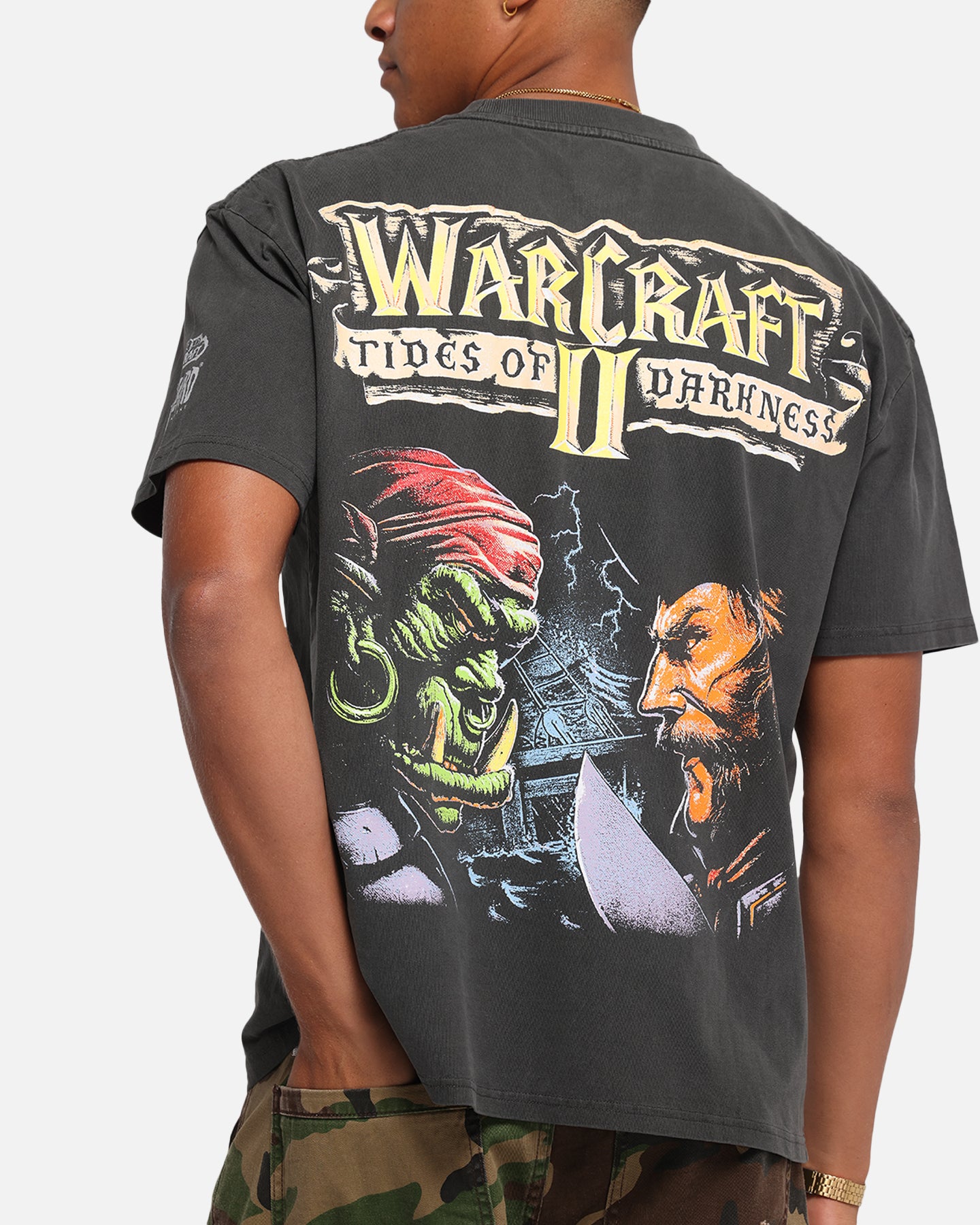 American Thrift X Warcraft II: Tides Of Darkness Heavy T-Shirt Black Wash、mySite、zt4zffjzw