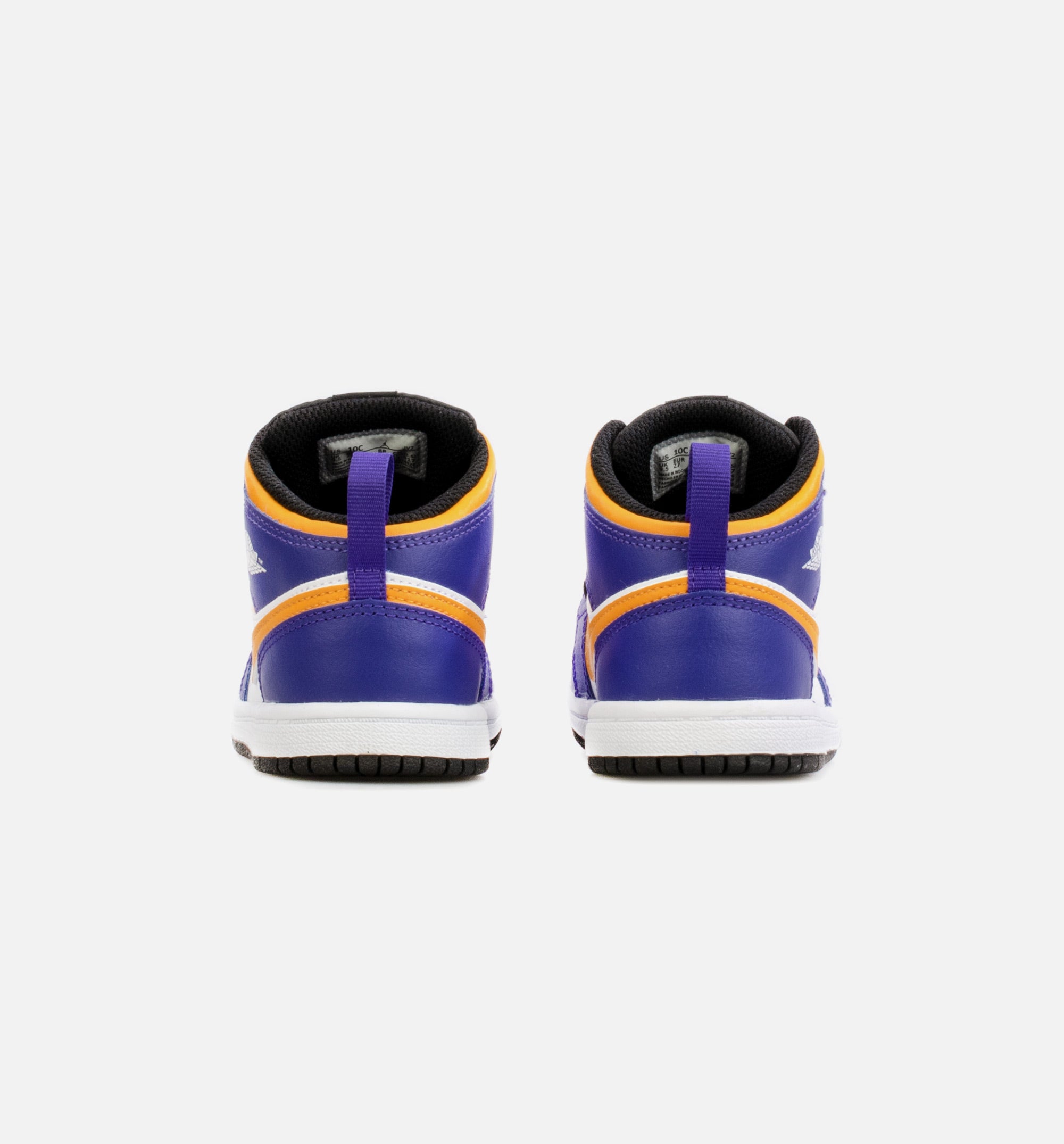 Air Jordan 1 Mid Infant Toddler Lifestyle Shoe - Purple/Yellow、mySite、dreamappss