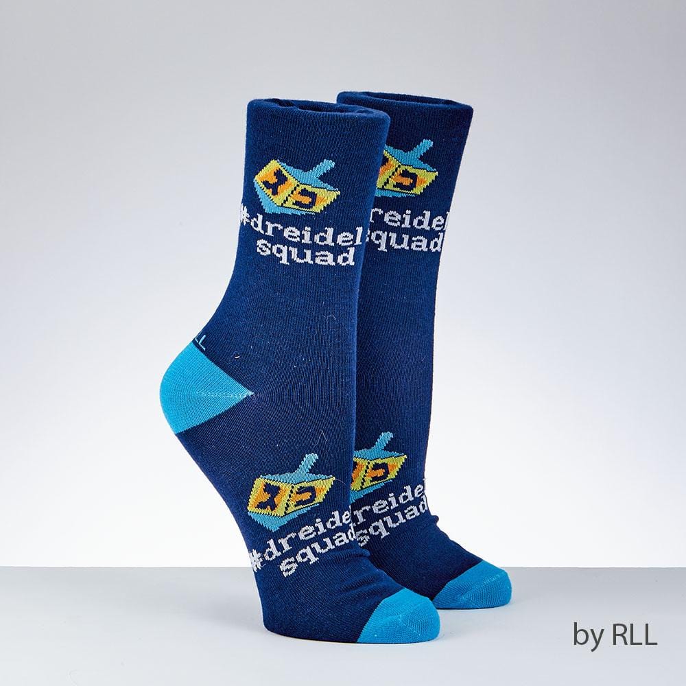 Dreidel Squad Socks, Adult、mySite、topwebapps
