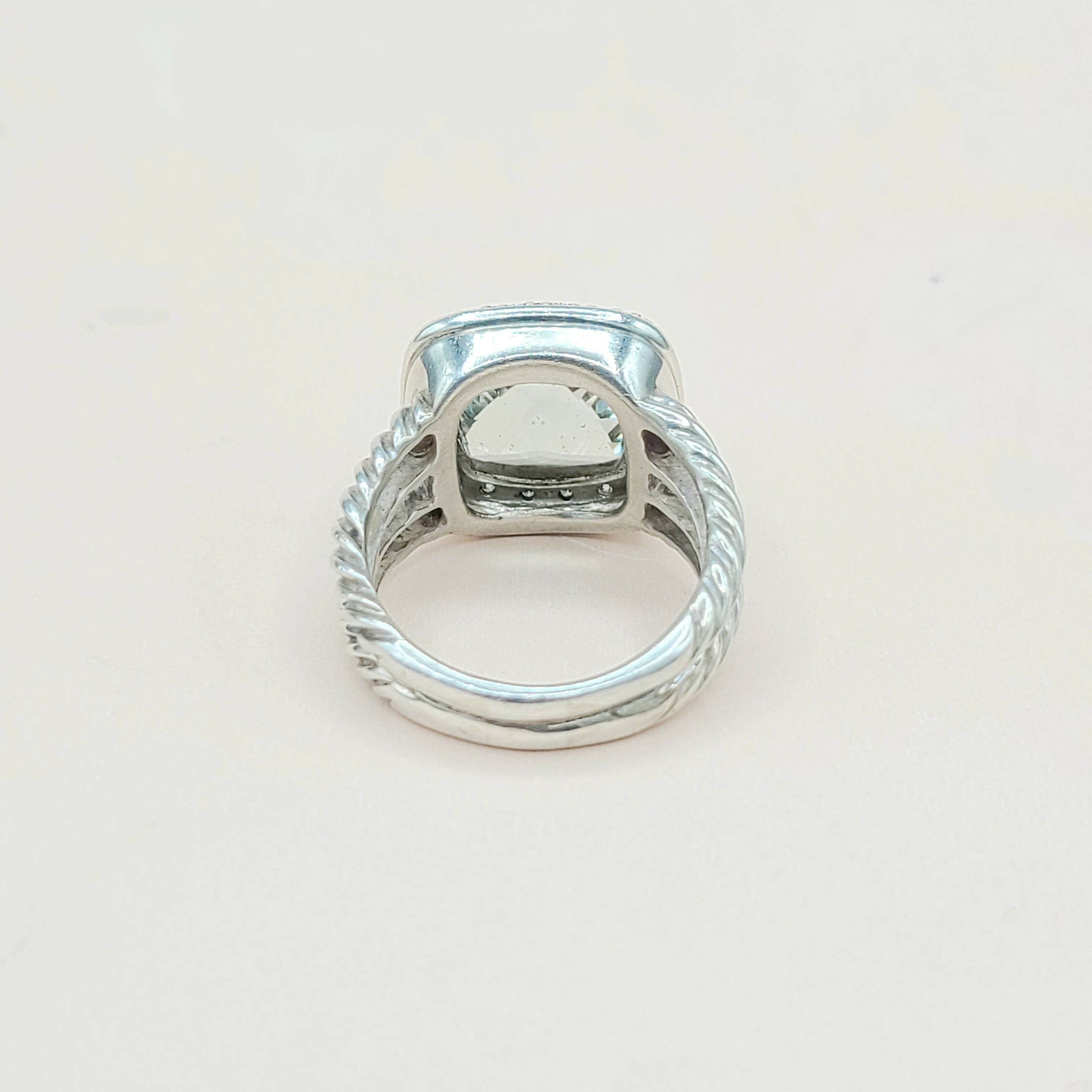 David Yurman Albion Moonlight Ice Ring 11mm Prasiolite、mySite、hinf8tx79