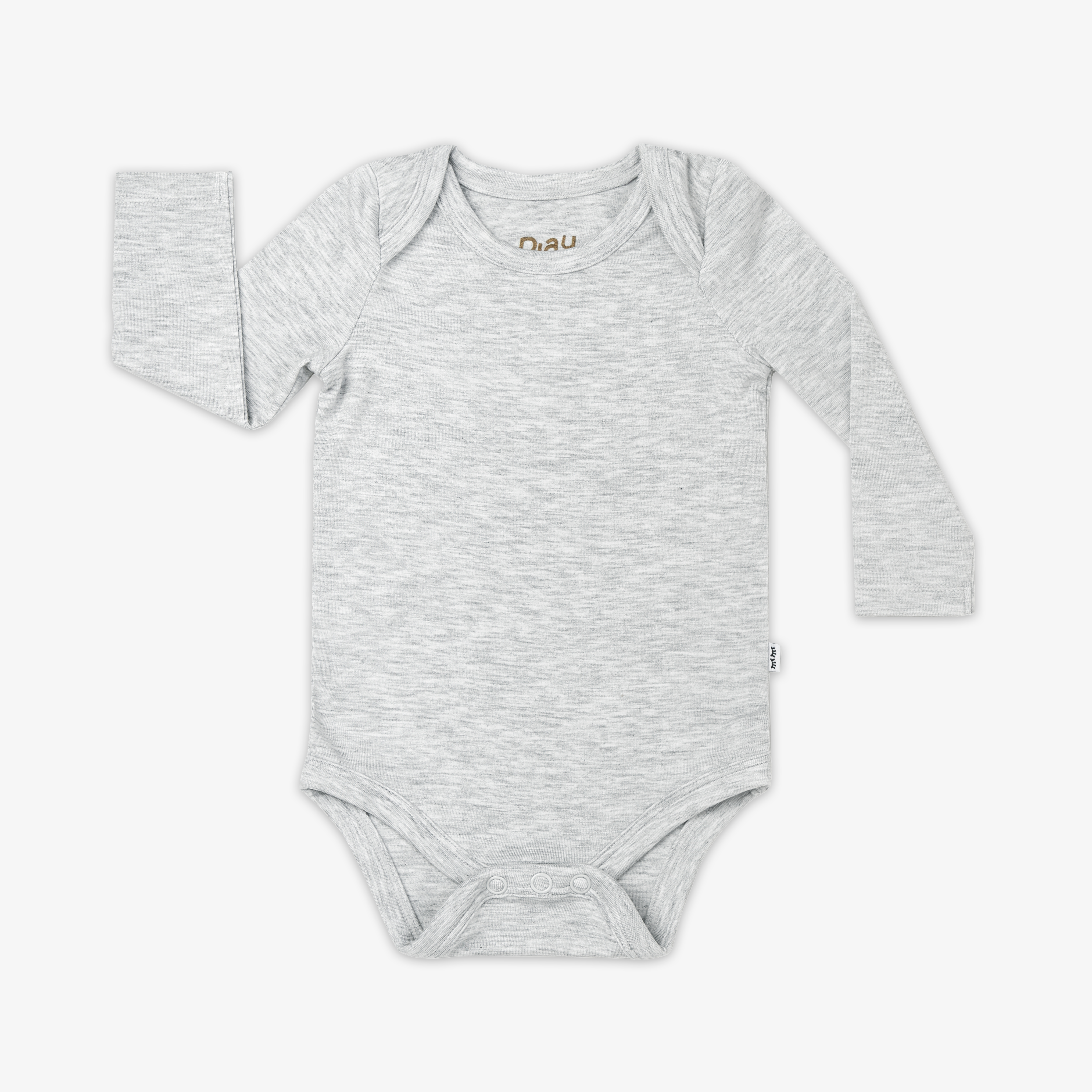 Light Heather Gray Long Sleeve Bodysuit、mySite、g9winljtr