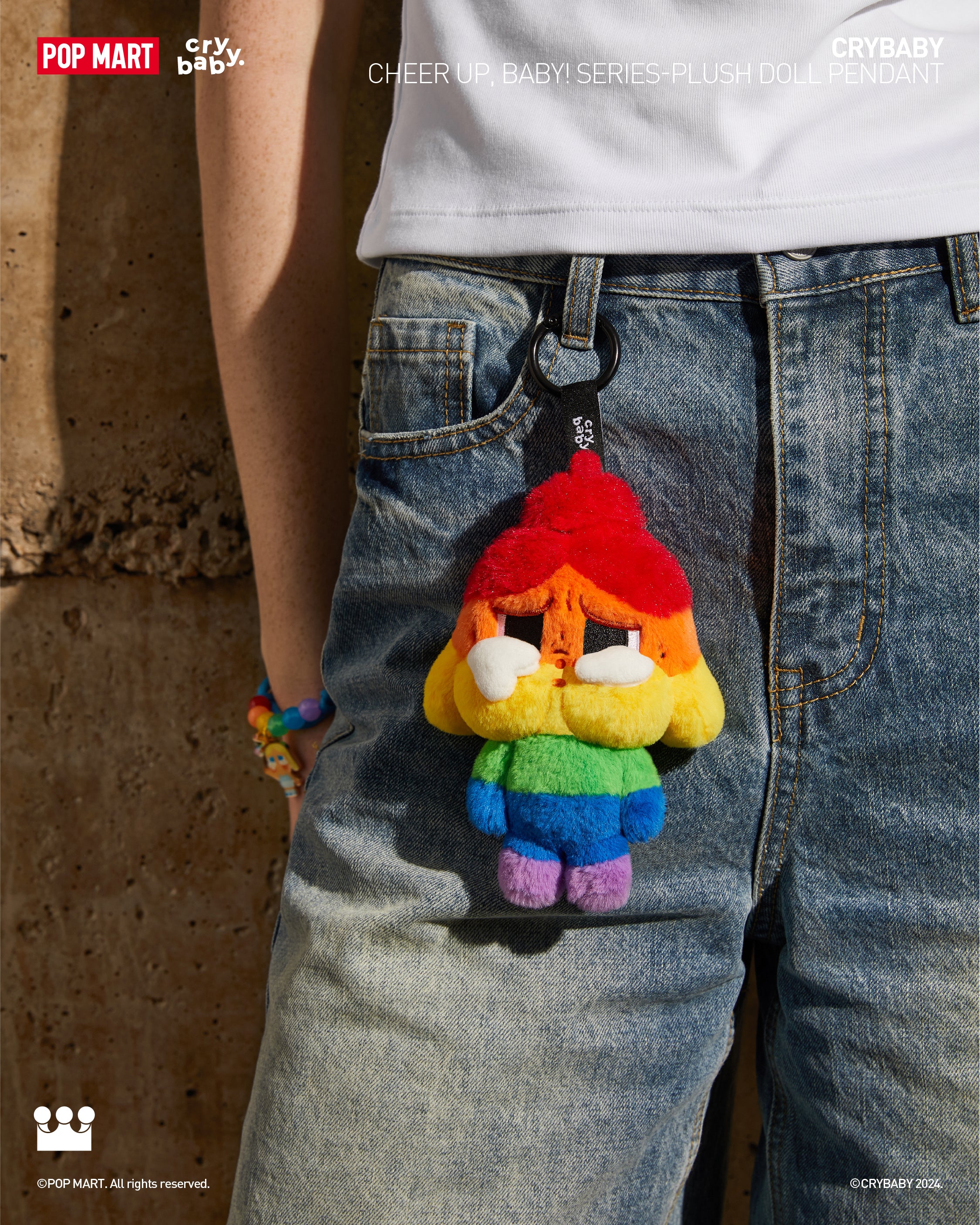  POP MART CRYBABY CHEER UP, BABY! SERIES-Plush Doll Pendant、mySite、greenlandpopulation