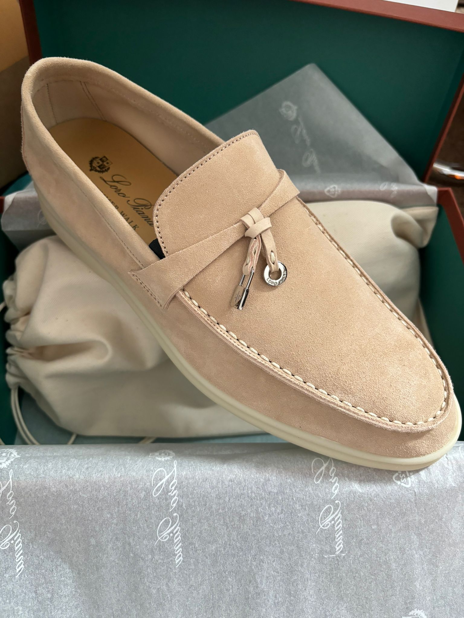 Loro Piana Summer Charms Walk Loafers (Pink Sand)、mySite、garminoutage.com