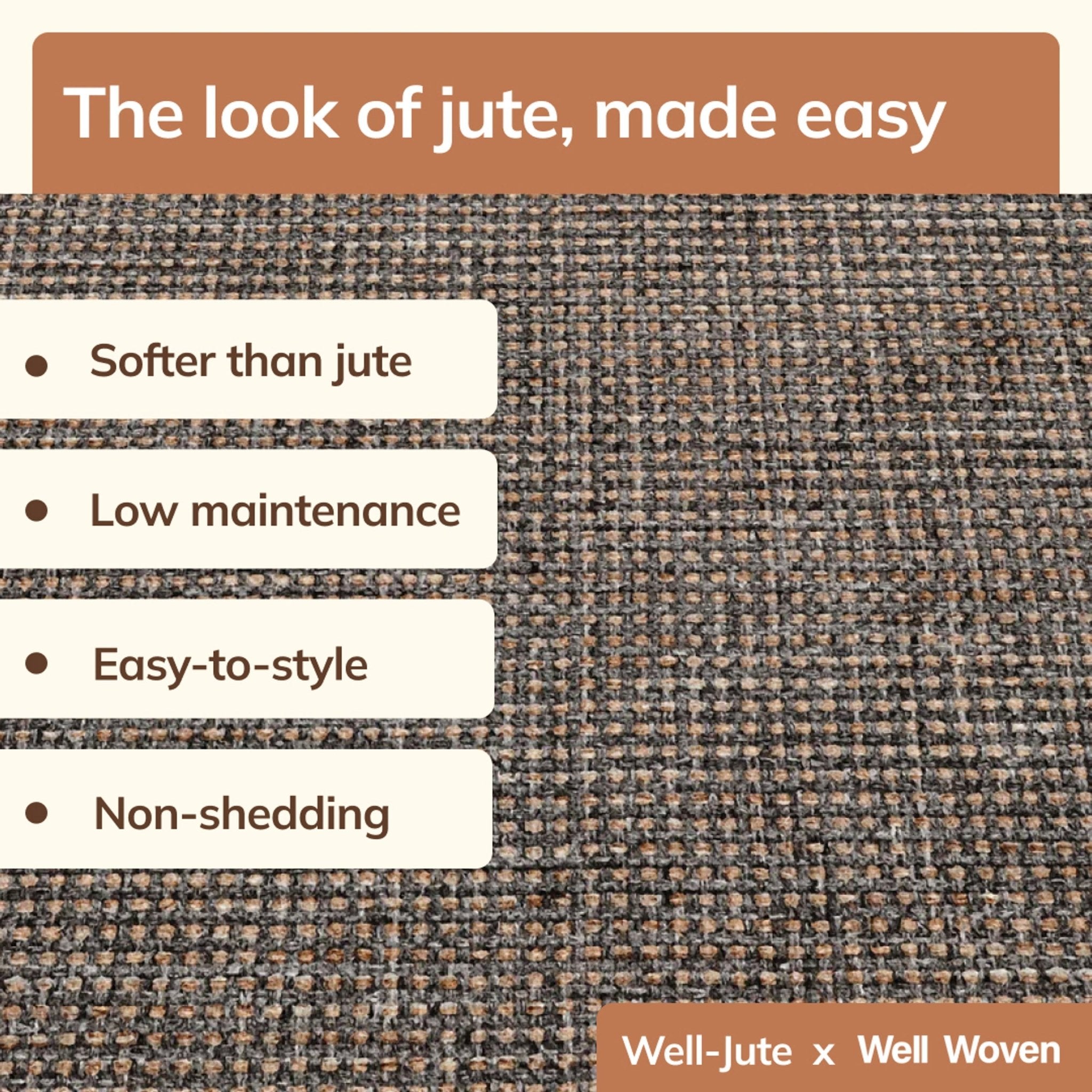 Faux-Jute Airedale Solid & Striped Grey Flatweave 5' x 7' Rug、mySite、gigharbornorthrealestate