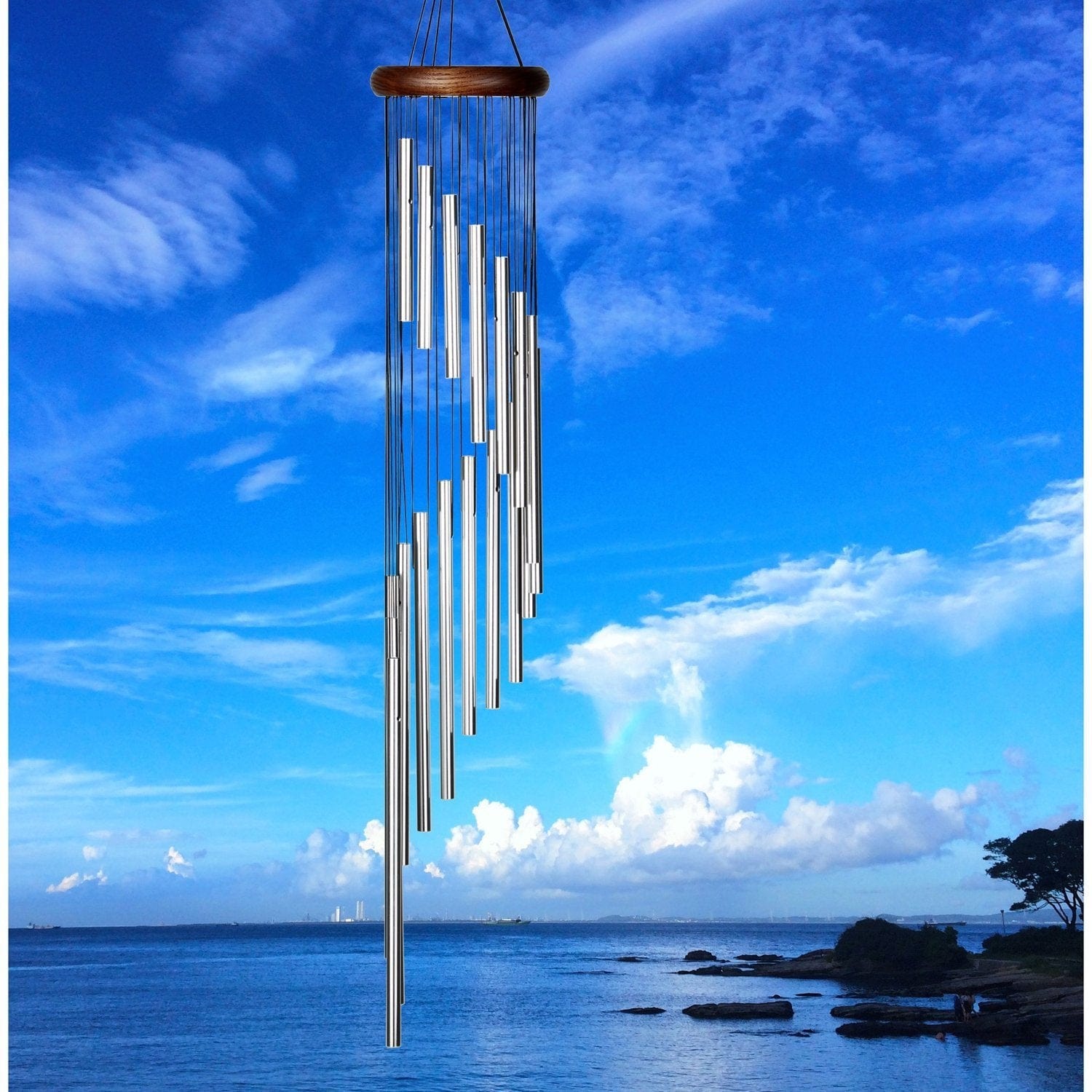 Rainfall Habitats Windchime- Silver Woodstock Chimes、mySite、g9winljtr